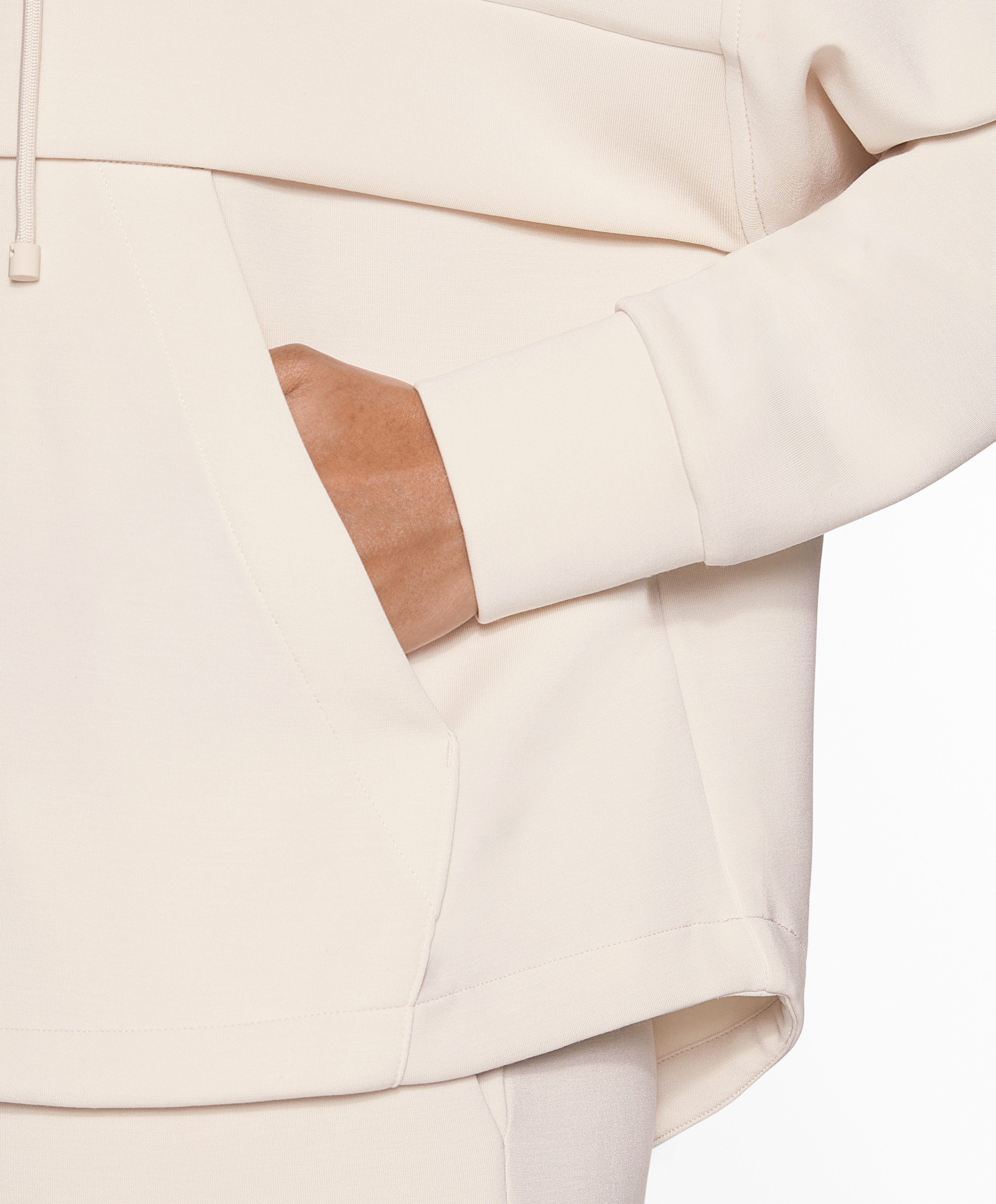 Soft-touch sweatshirt with modal and zip
