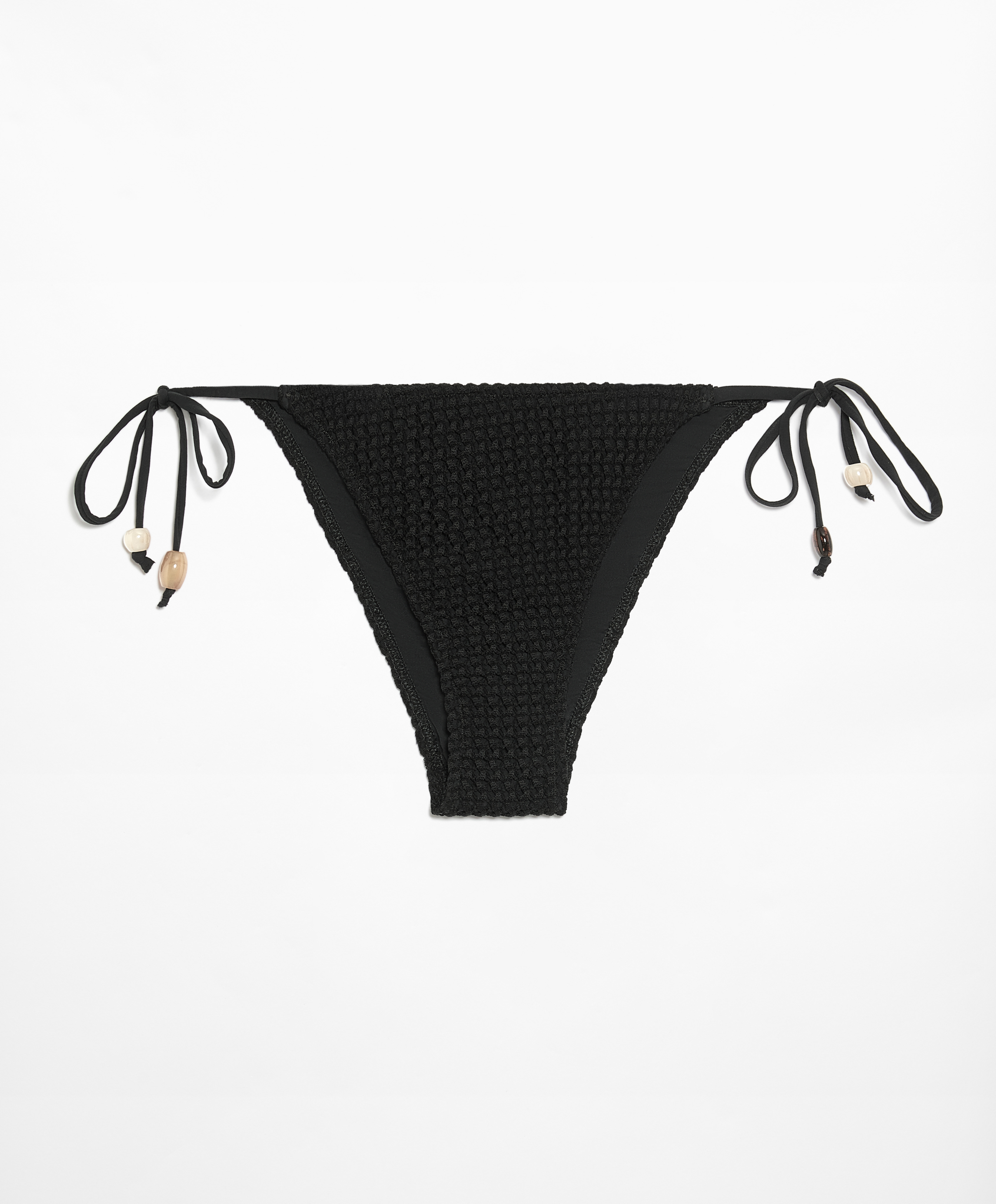 Medium-coverage crochet bikini briefs with ties