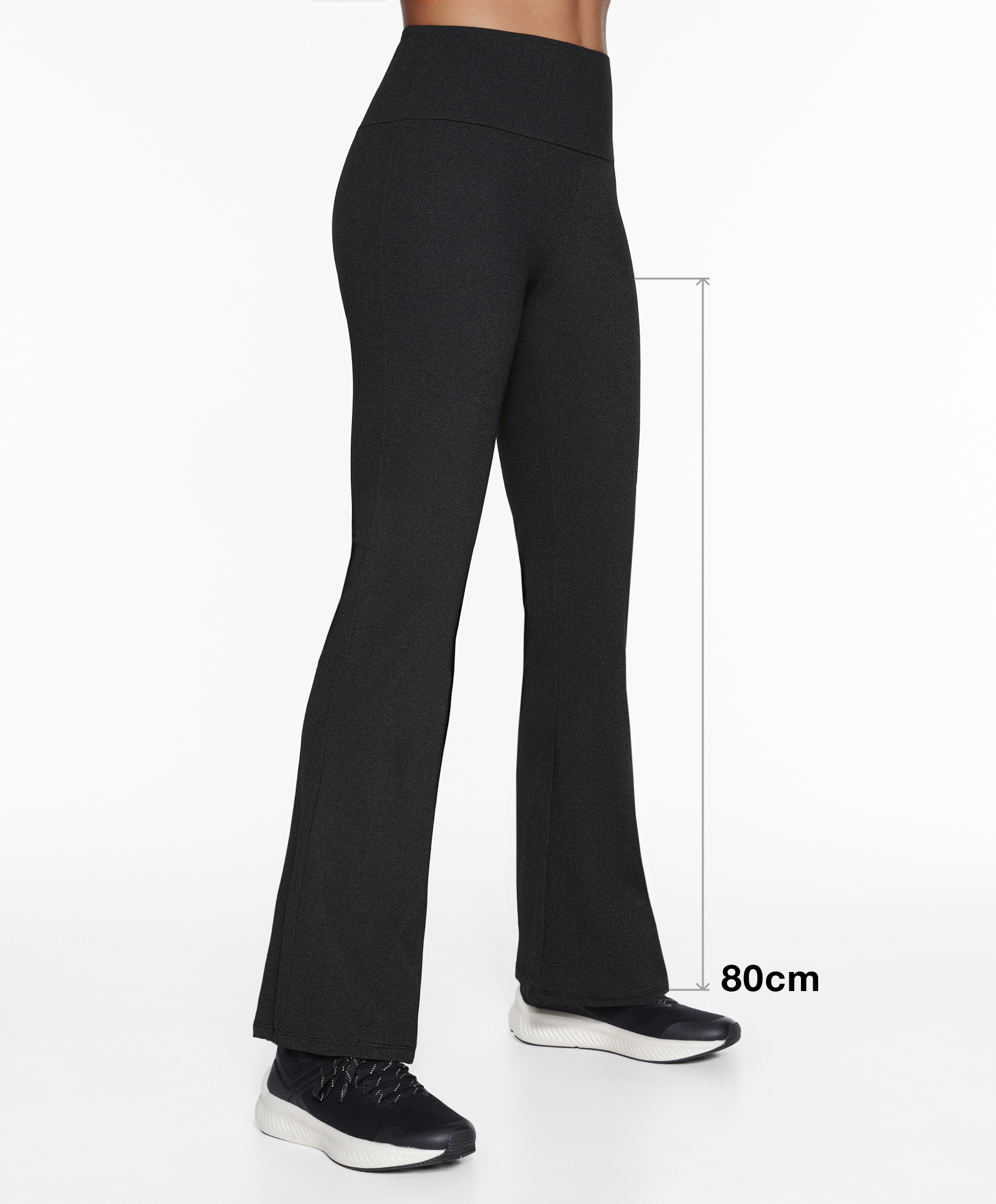 High-rise comfortlux flare trousers