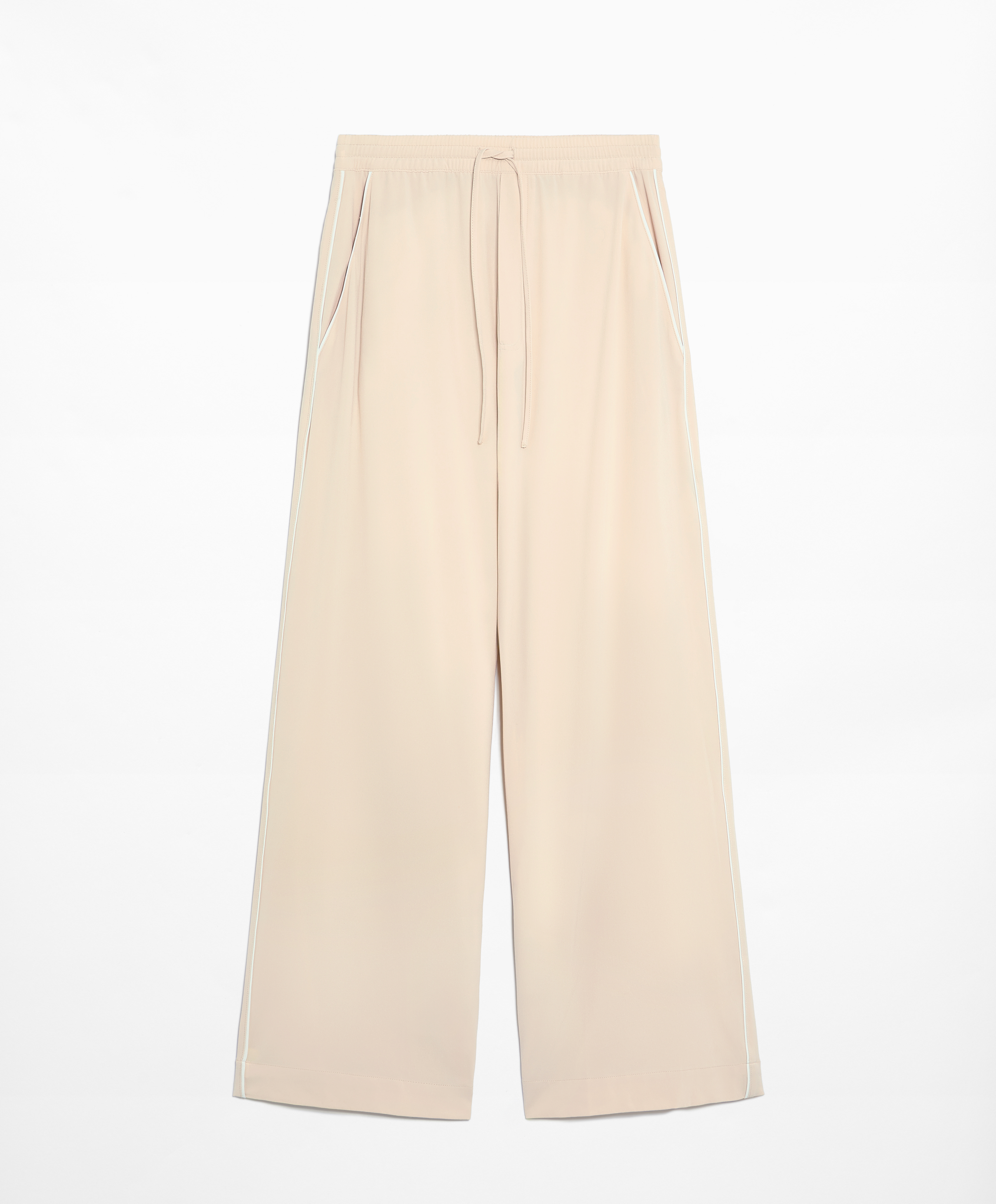 Water-repellent straight-leg trousers
