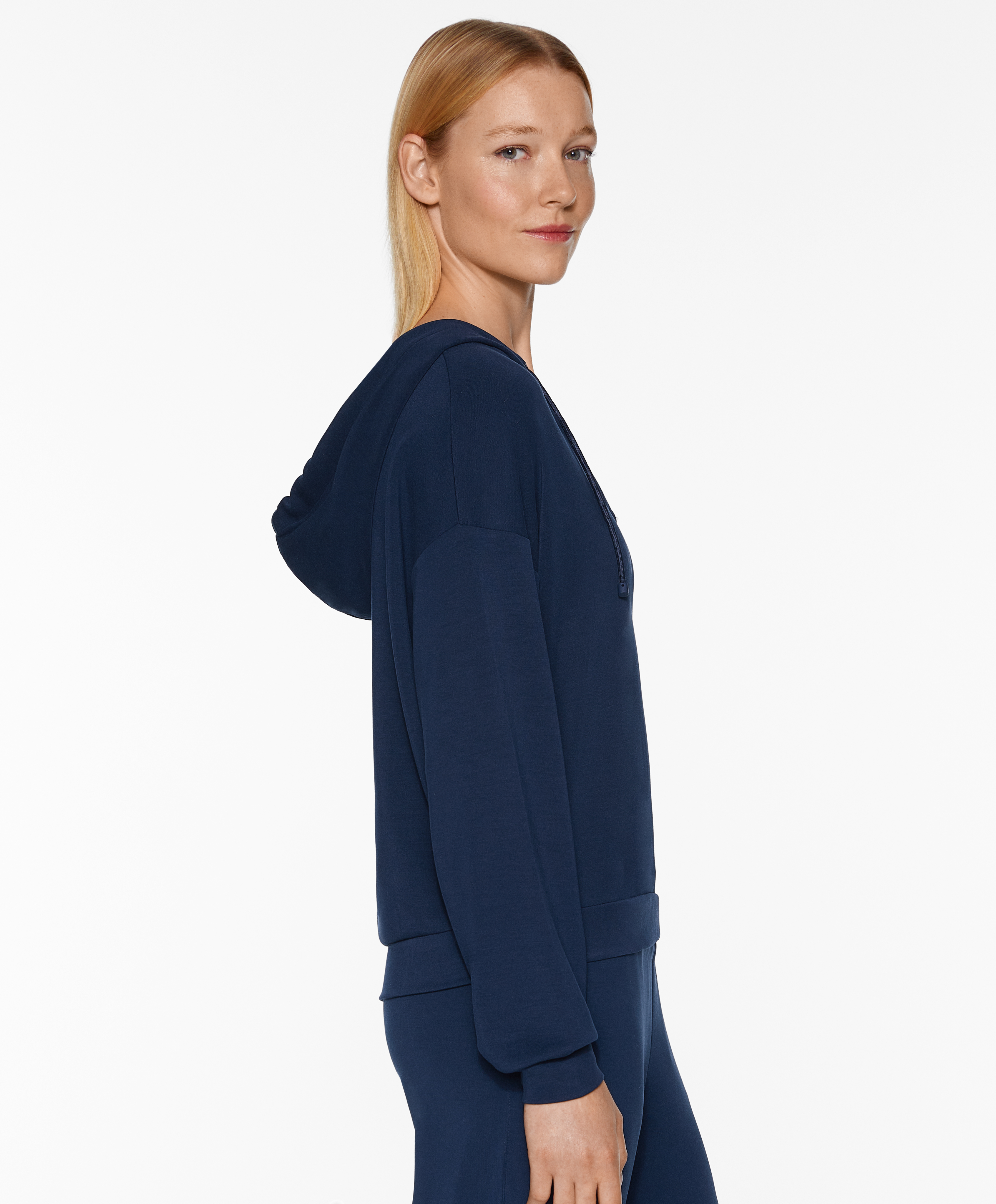 V-neck sweatshirt with modal