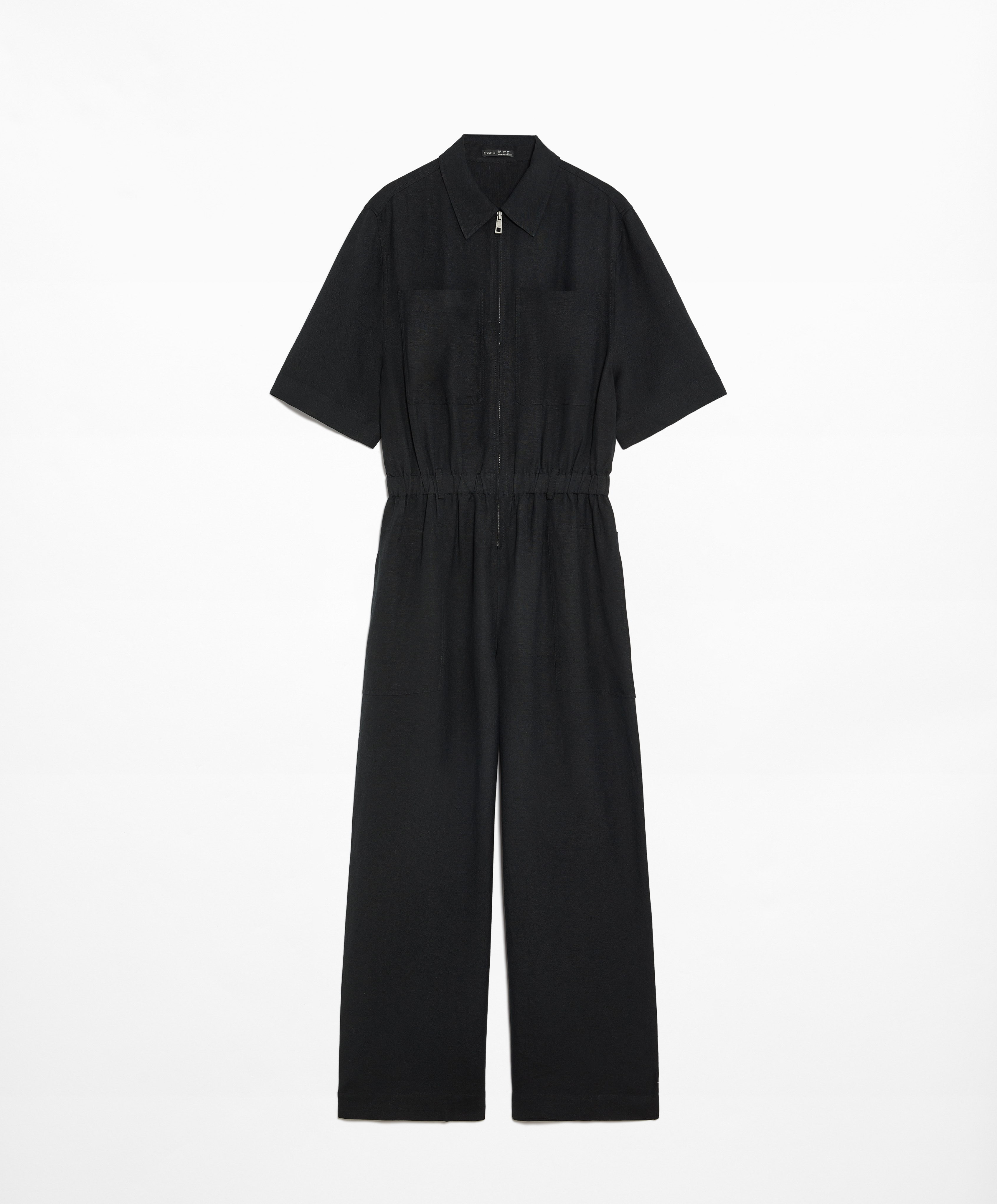 Linen blend jumpsuit