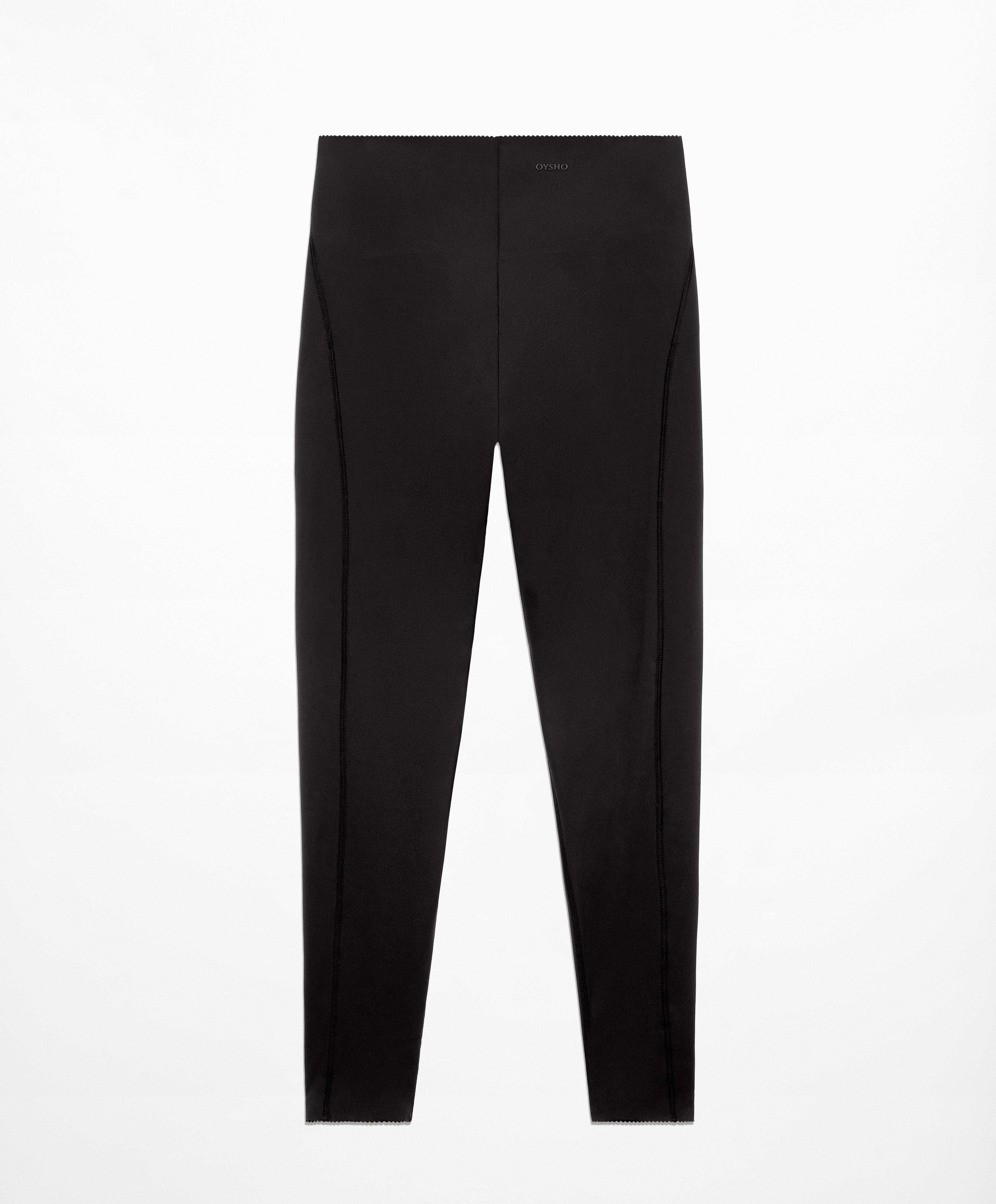 Compressive core control ankle-length leggings