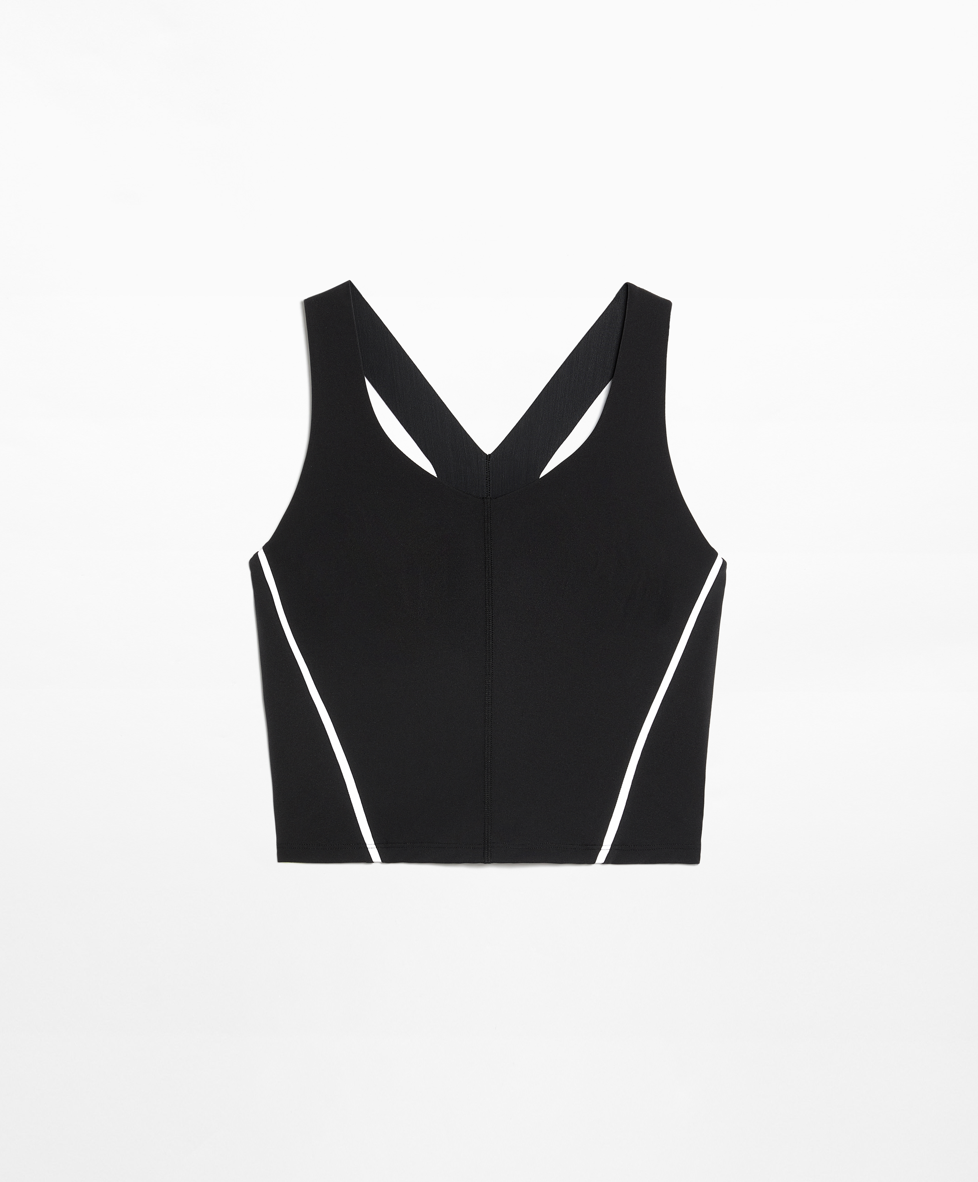 Reflective strap compressive tank top