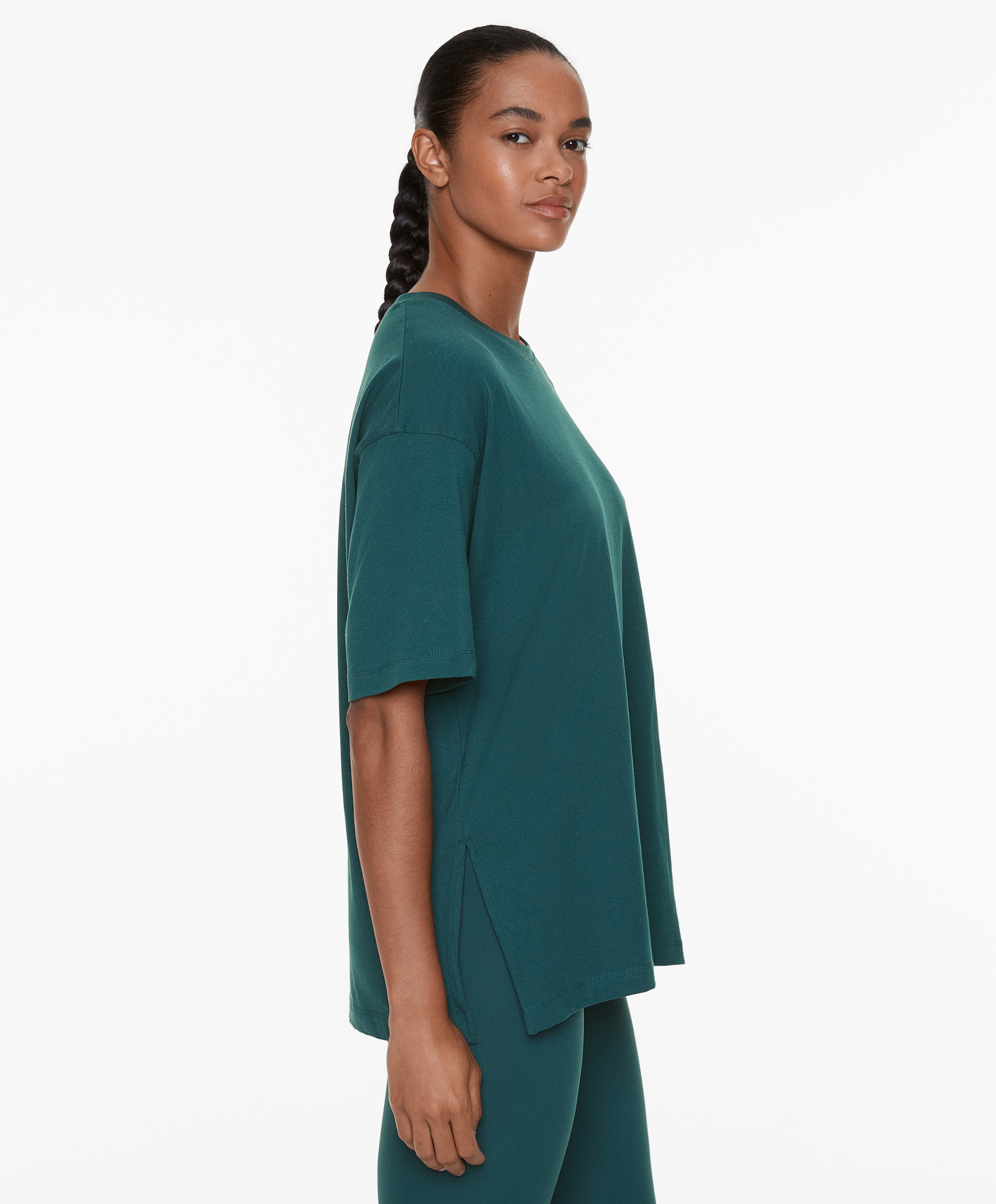 Short sleeve cotton blend T-shirt