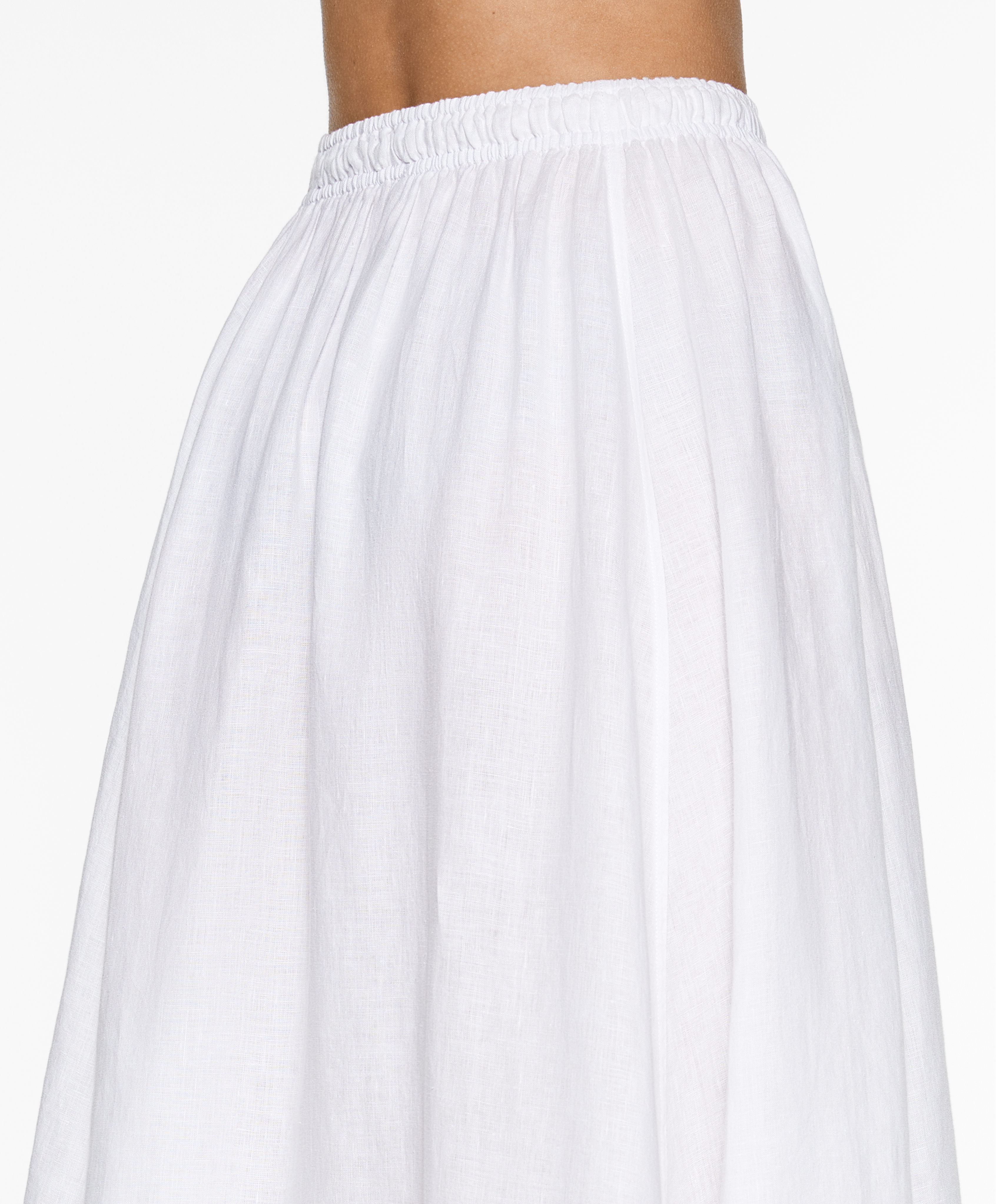Long 100% linen skirt