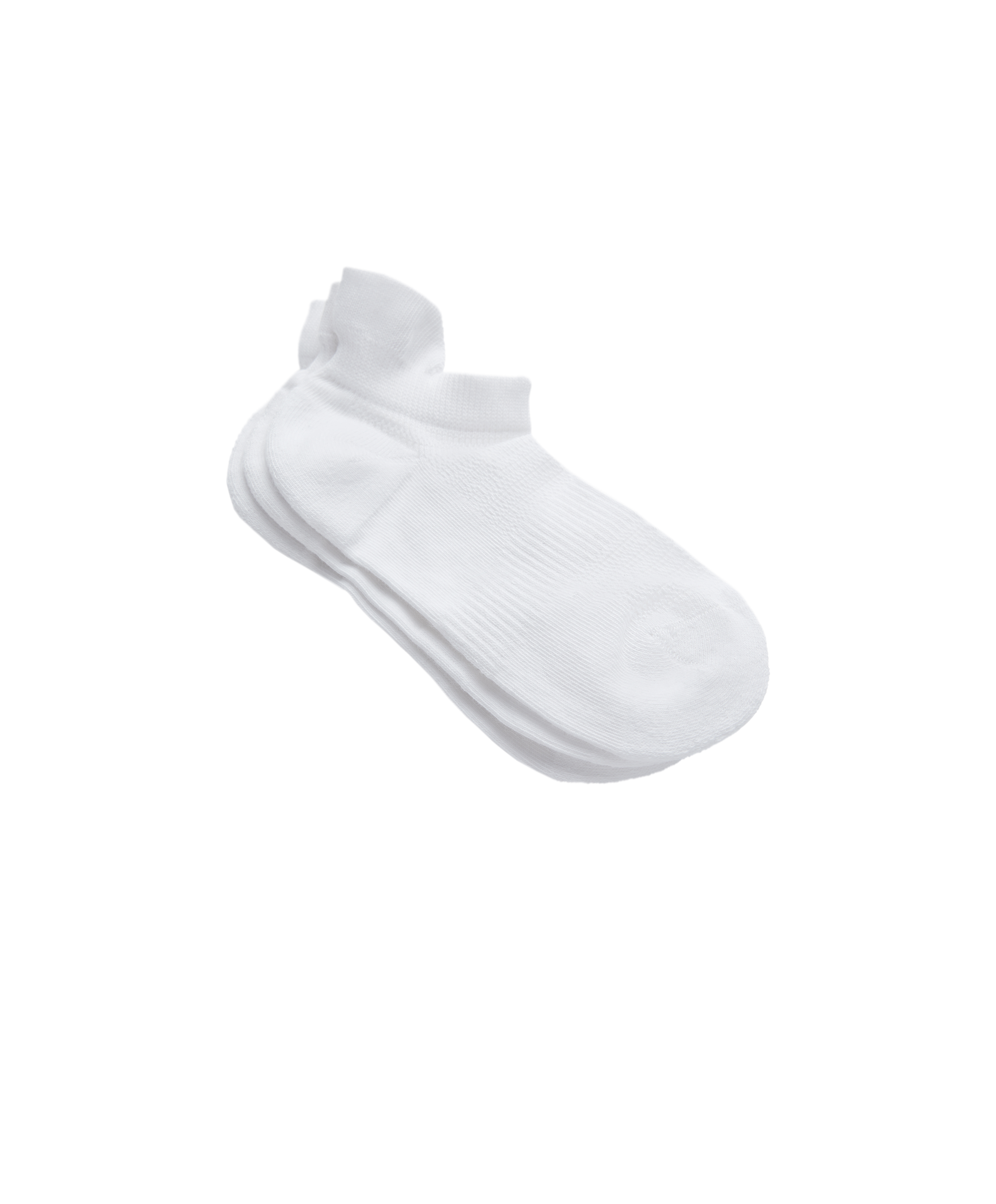 3 pairs of tab cotton blend sports sneaker socks