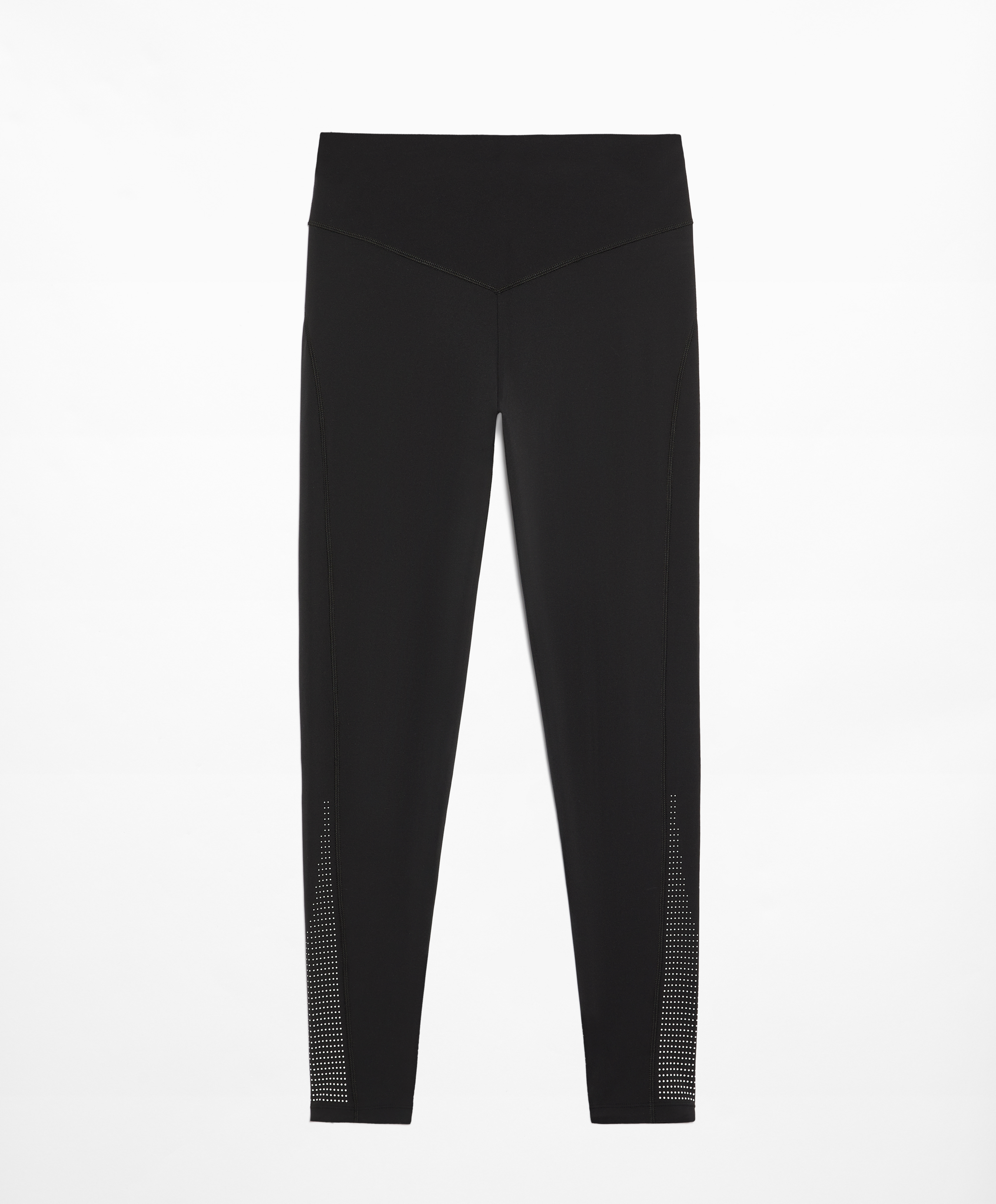 Compressive running high-rise 65cm ankle-length leggings