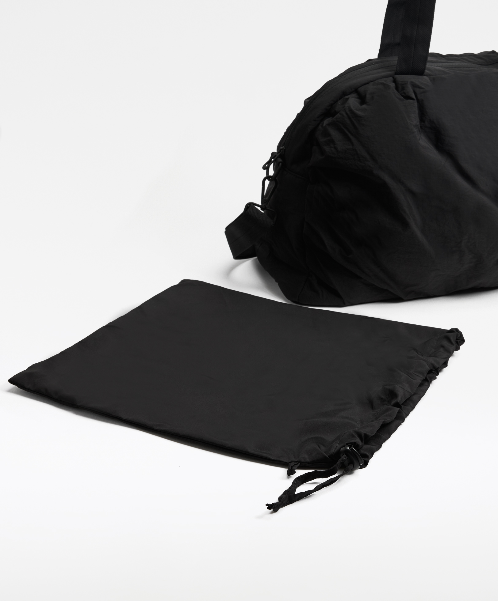 Ruched technical bag