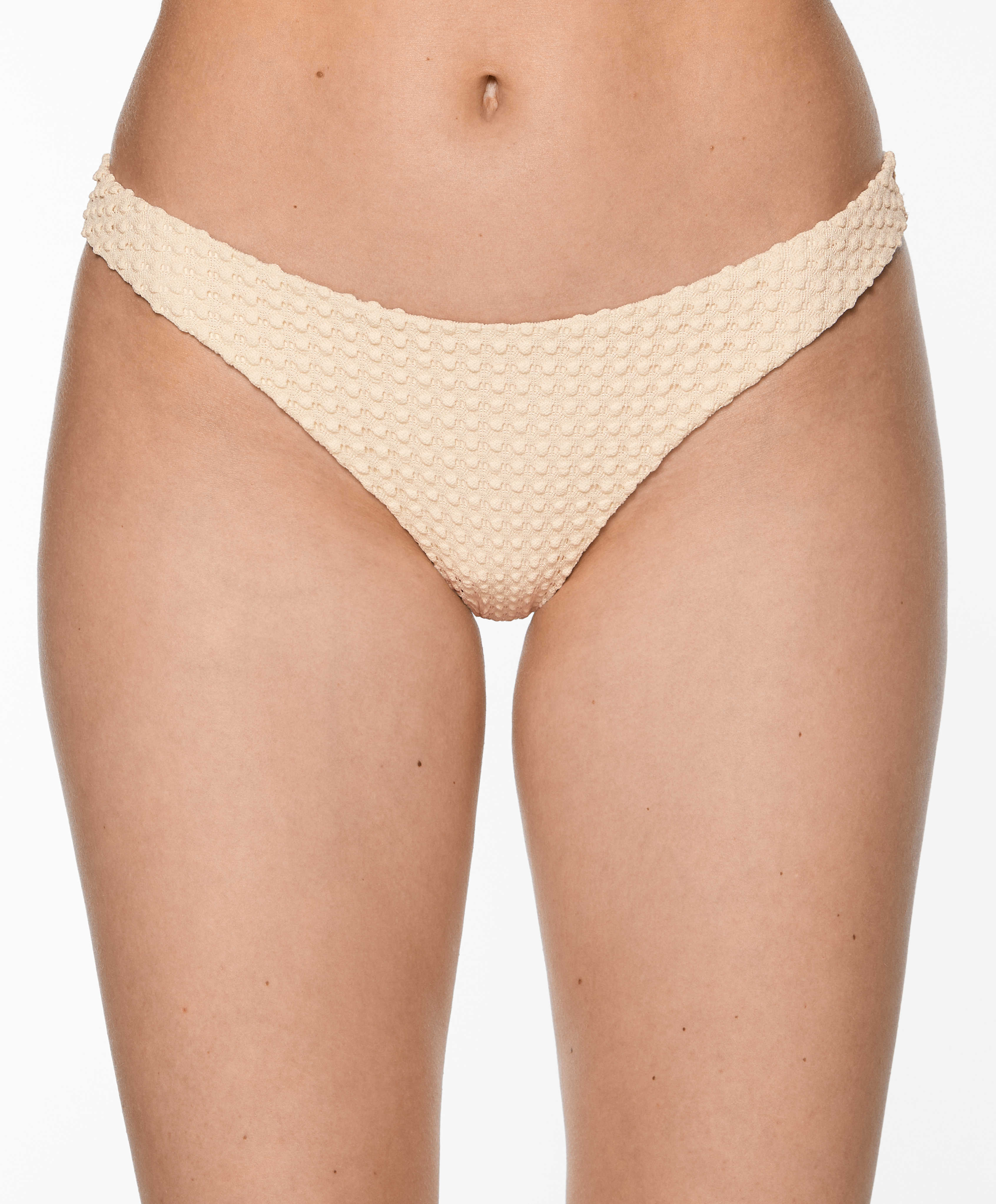 Bubble textured medium-coverage bikini briefs