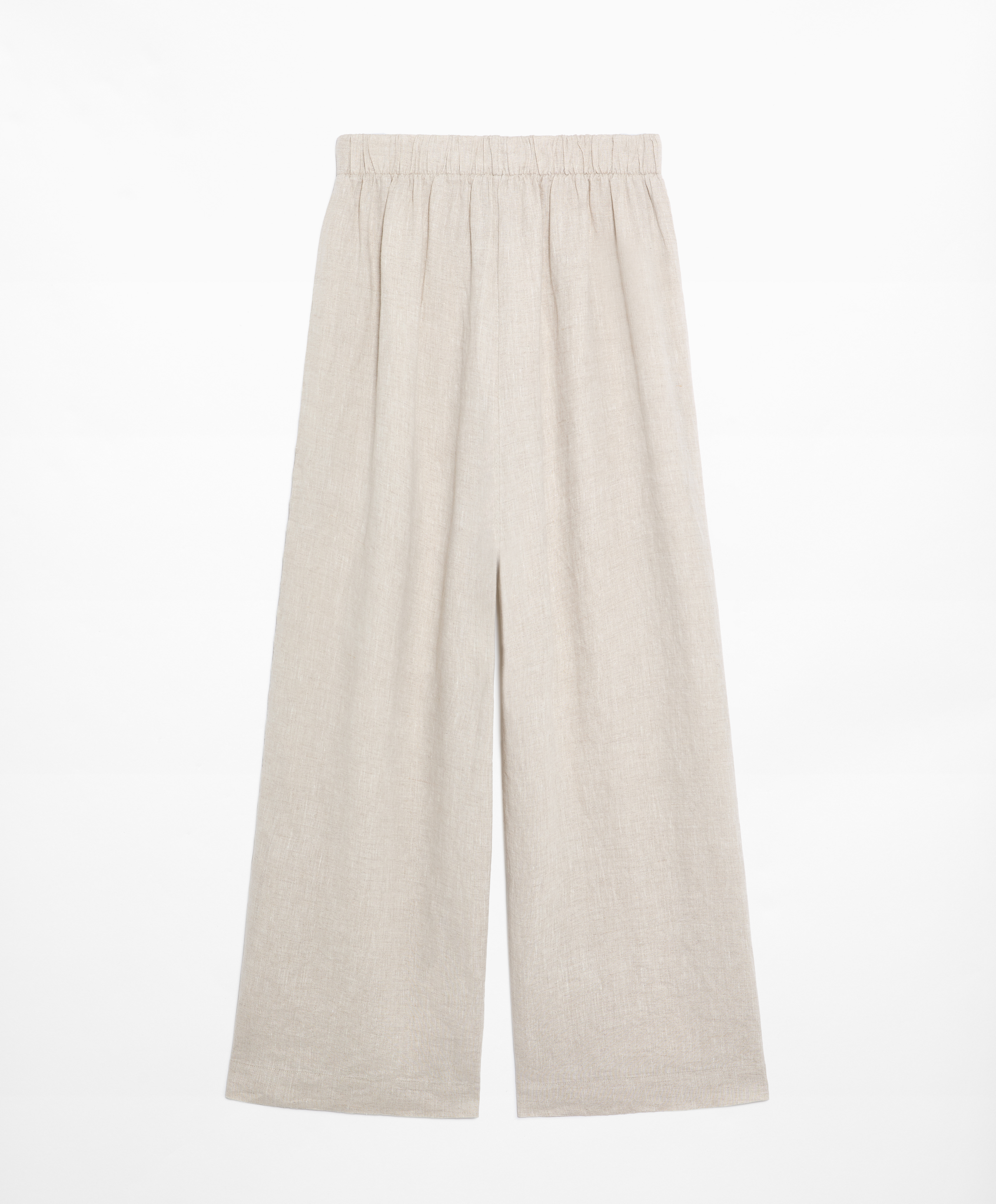 Straight cut 100% linen trousers