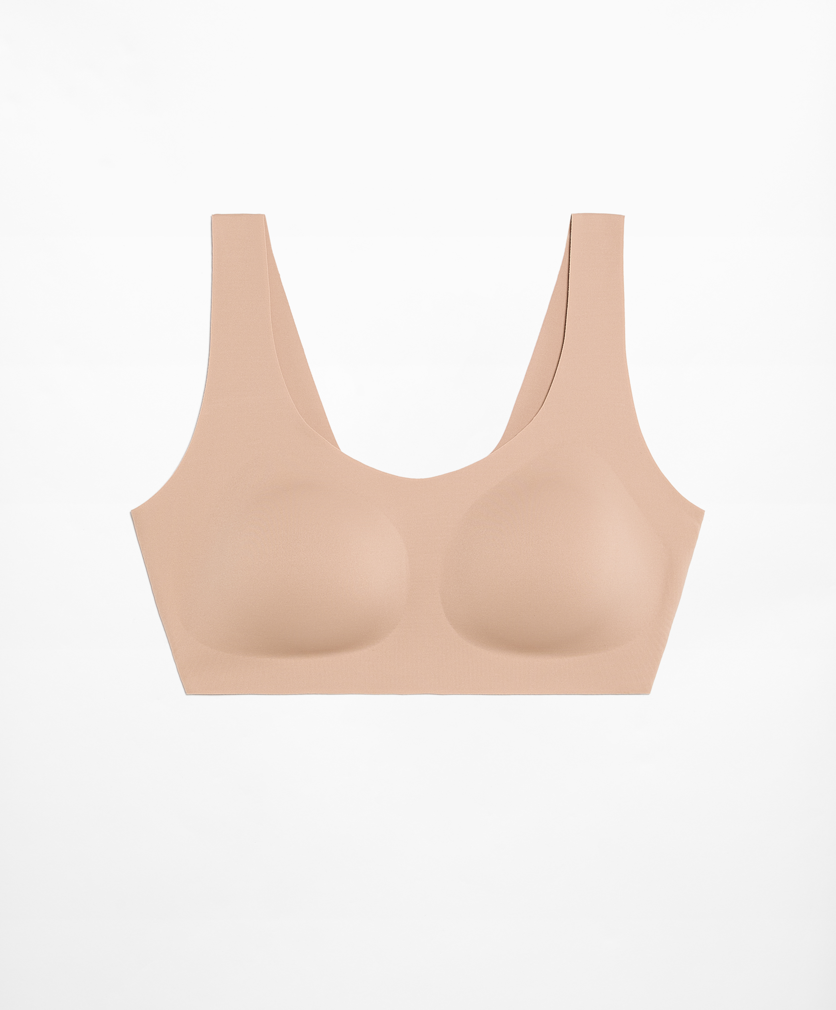 Invisible laser-cut bra top