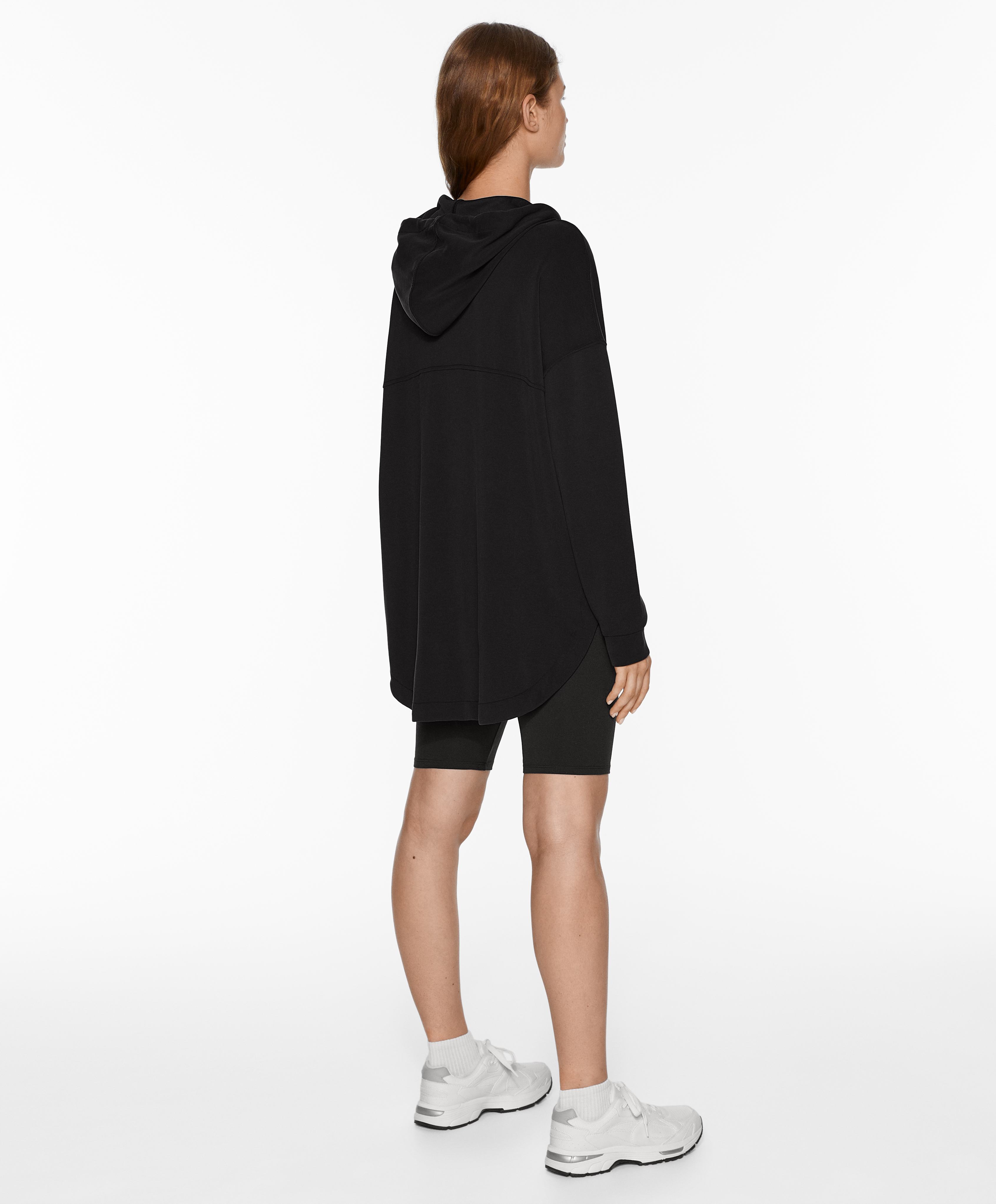 Oversize jacket with modal