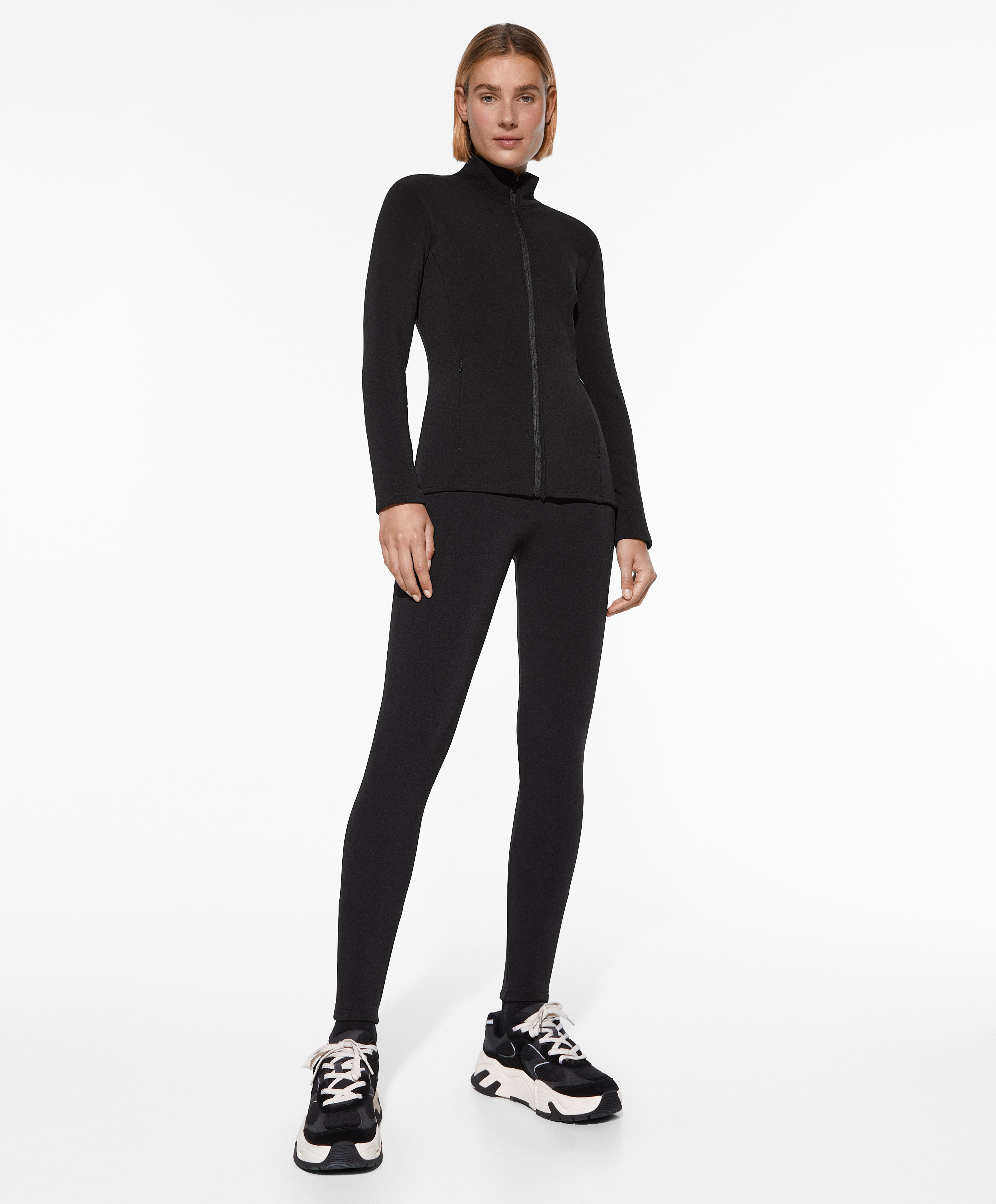 Super-extra-warm seamless 65cm ankle-length leggings