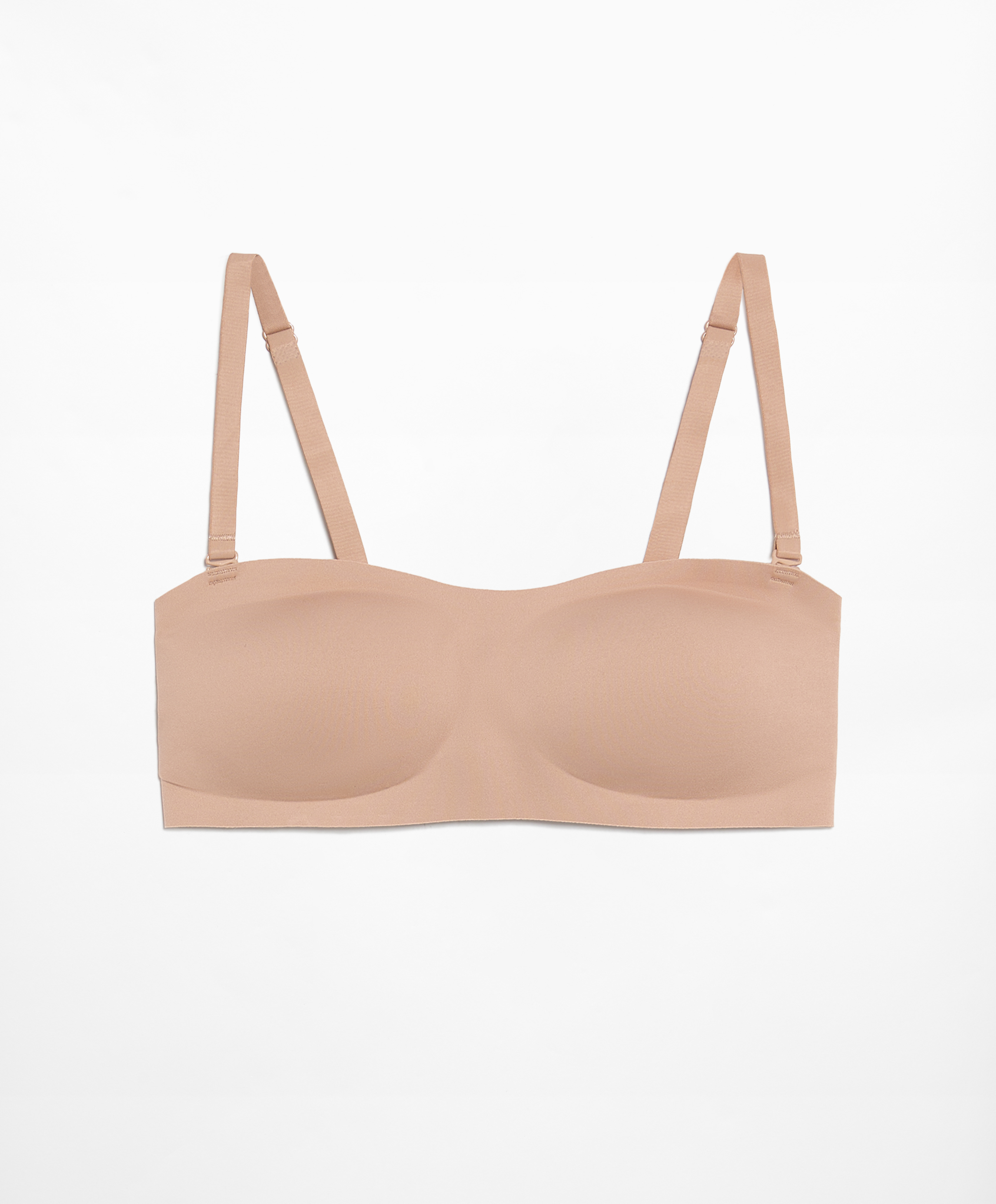 Invisible laser-cut bandeau bra