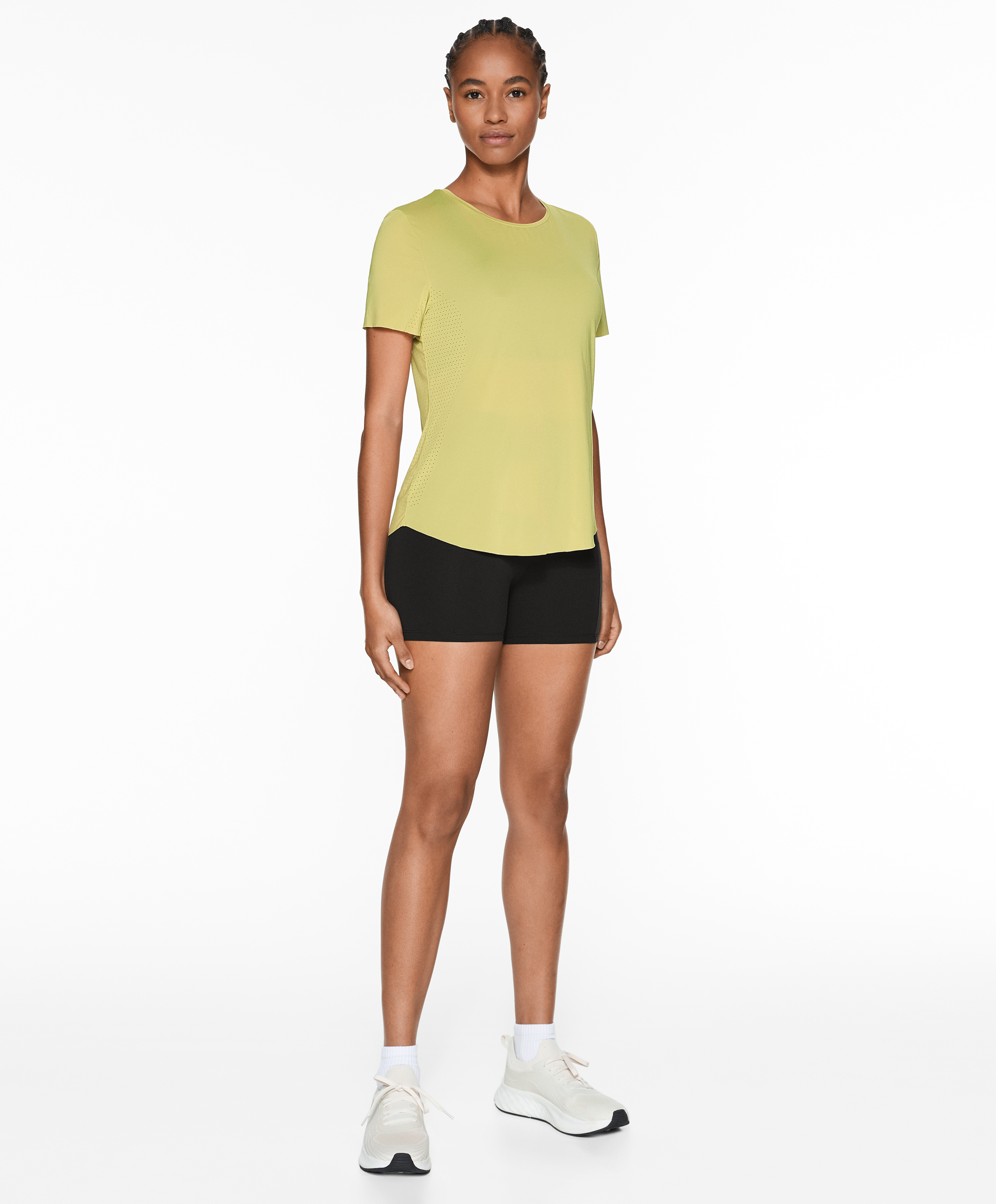 Fitted short-sleeved technical T-shirt