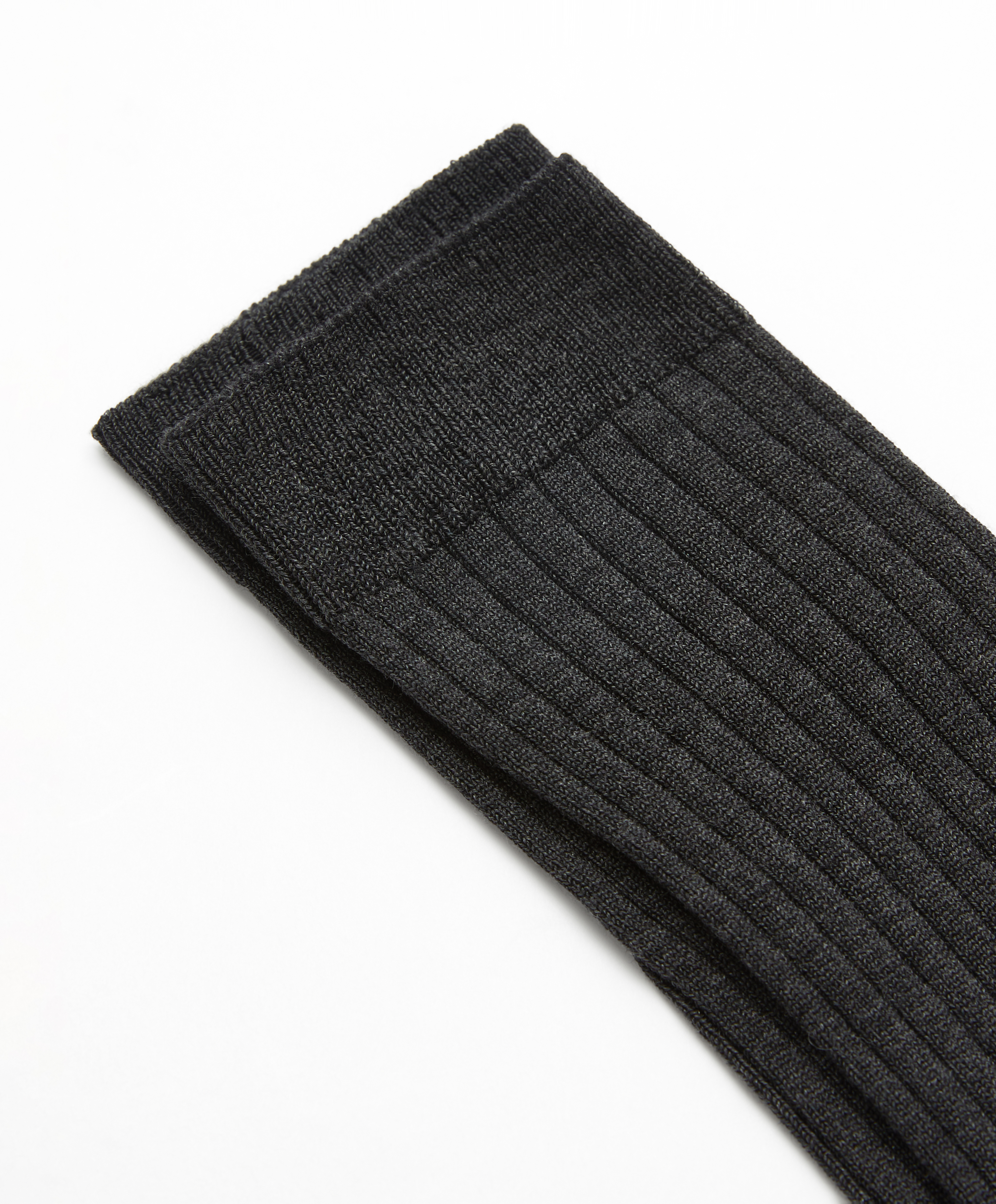 Rib silk classic socks