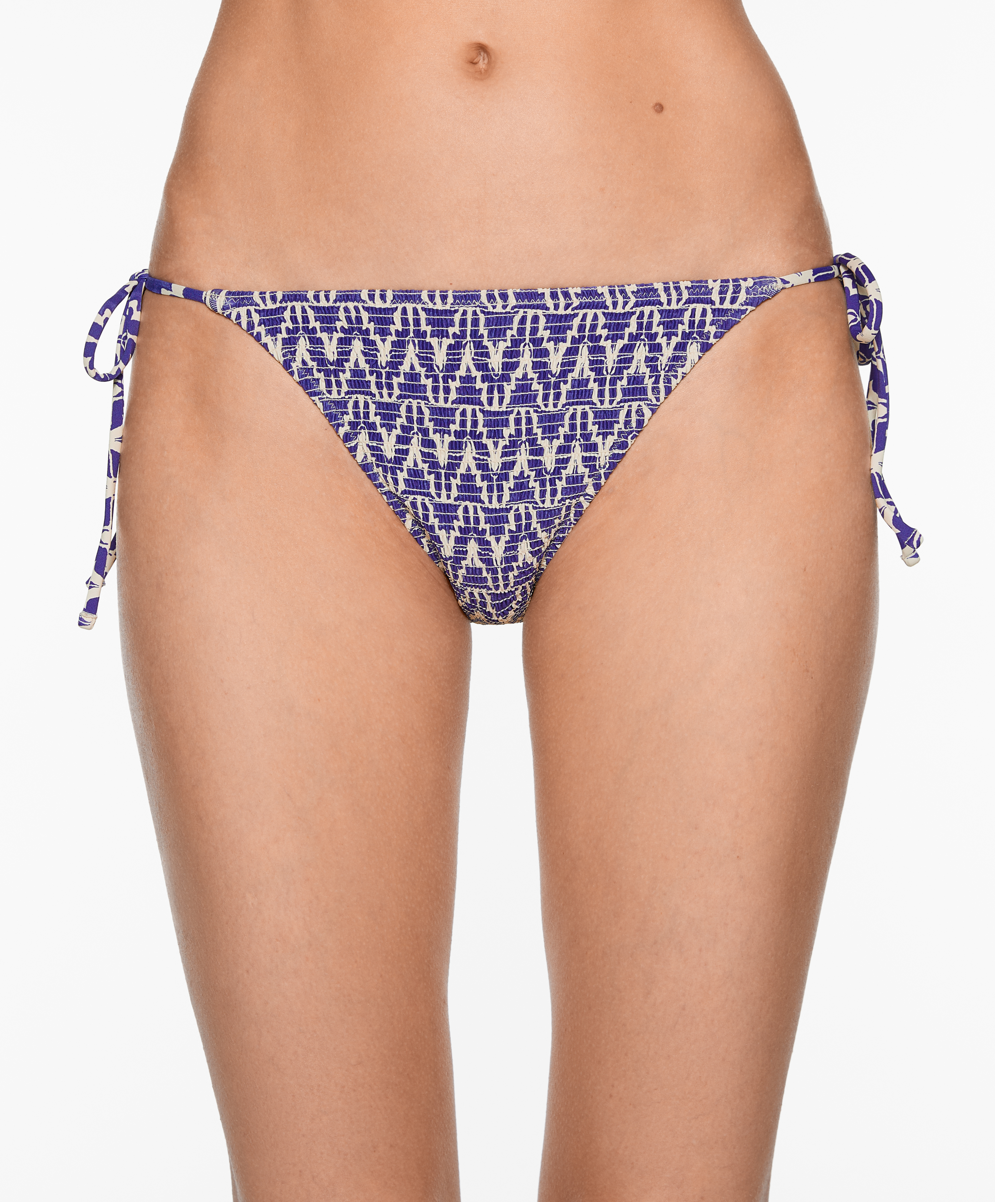 Smock medium-coverage bikini briefs with ties