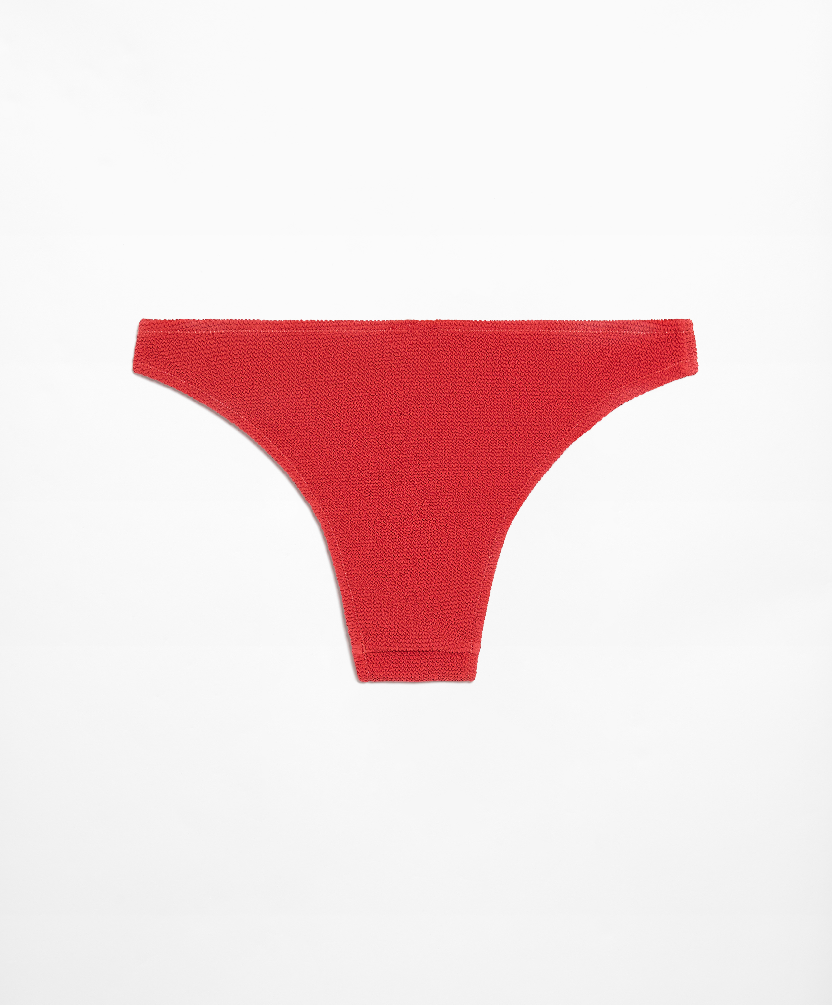 Medium-coverage crinkle bikini briefs
