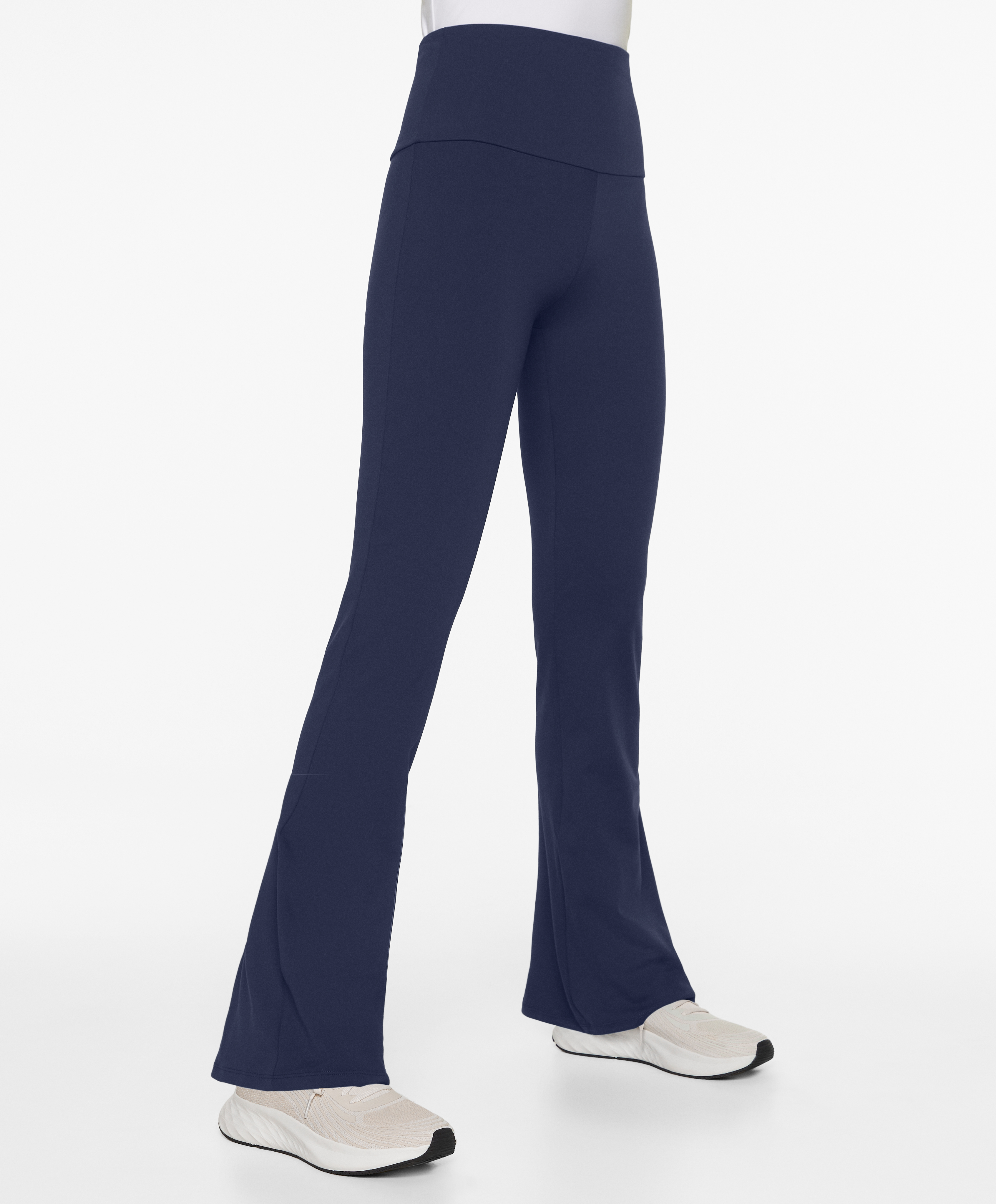 High-rise comfortlux flare trousers