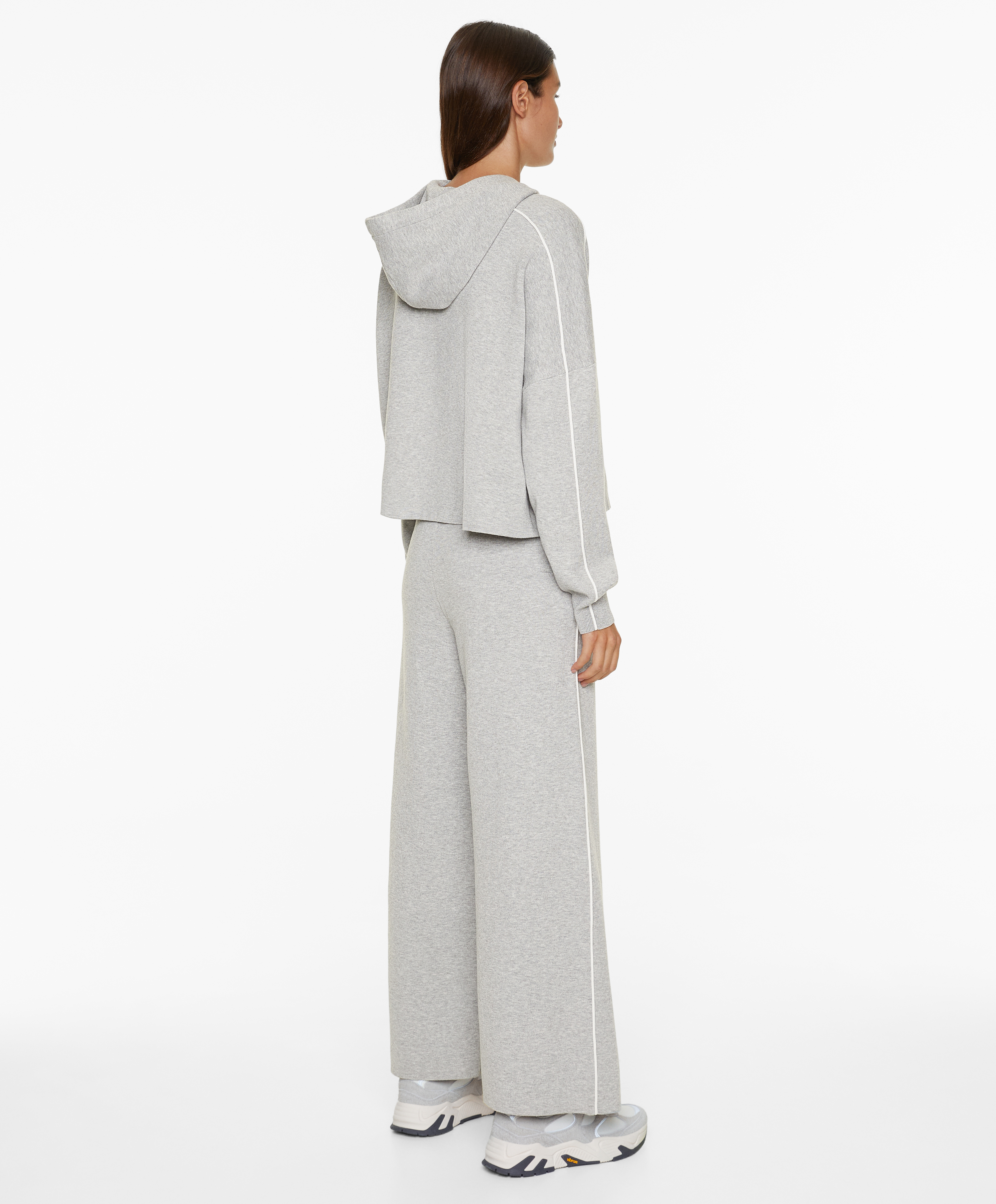 Side piping knit jumper