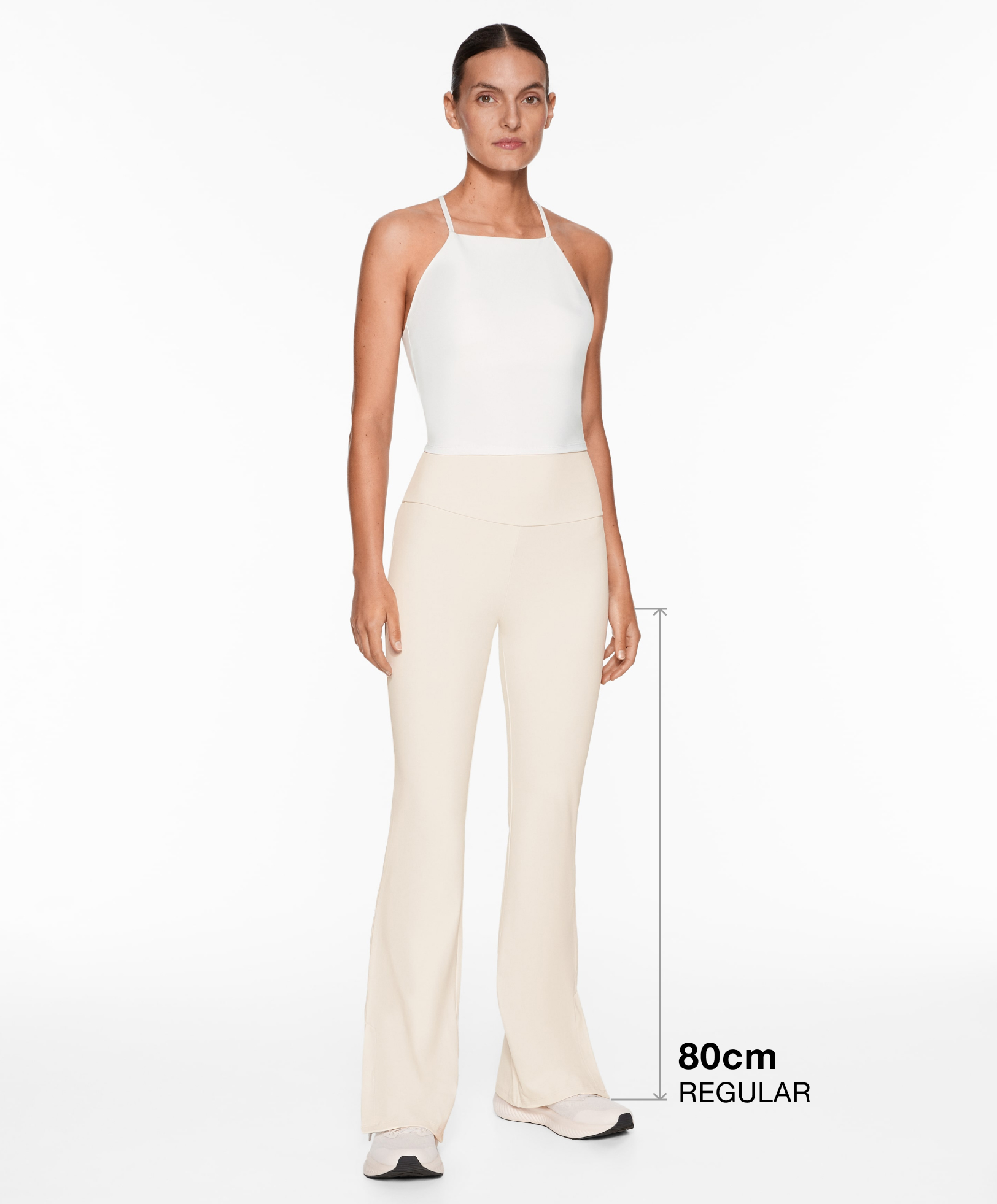 Comfortlux slit flare trousers