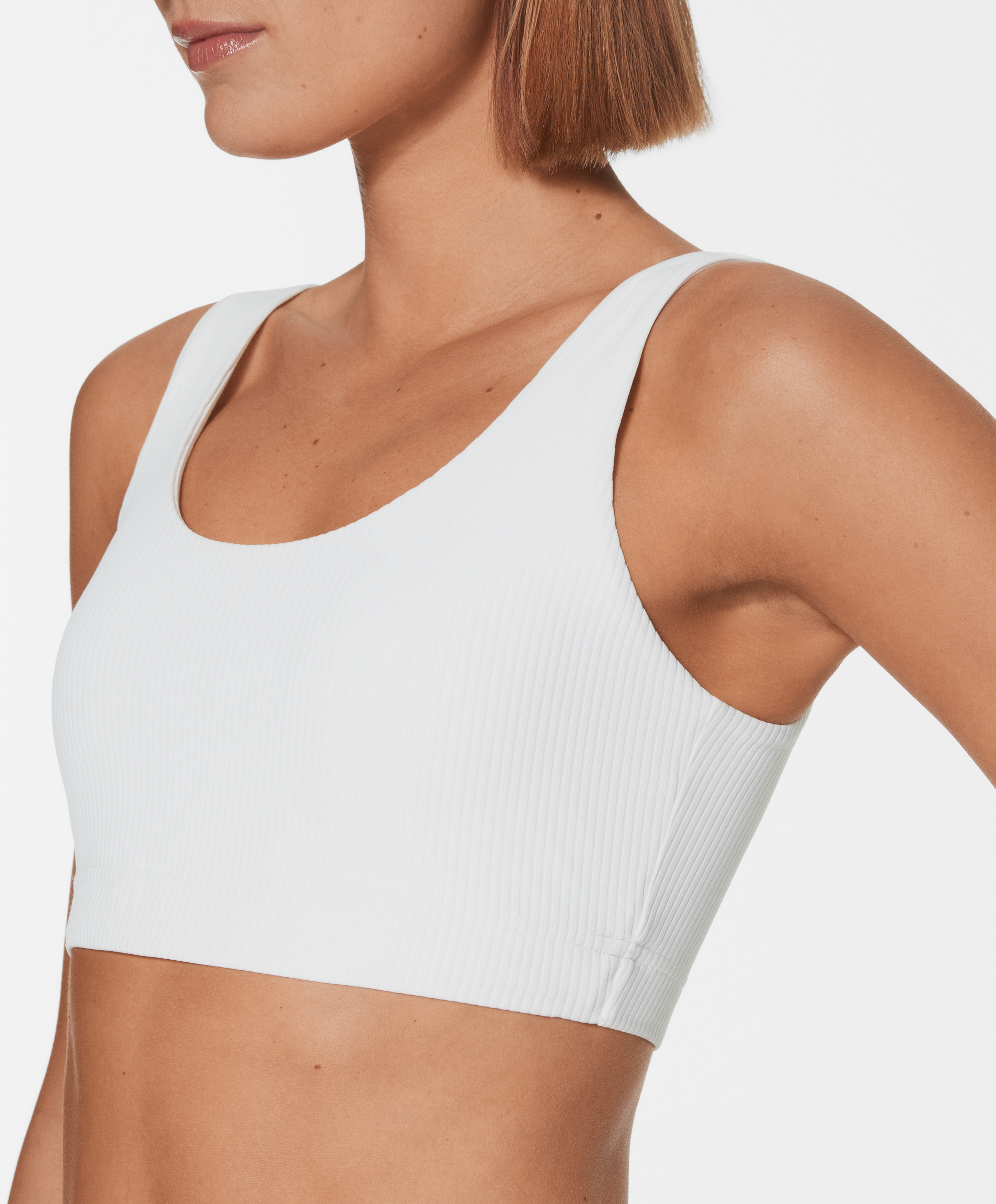 Medium-support comfortlux rib sports bra with cups