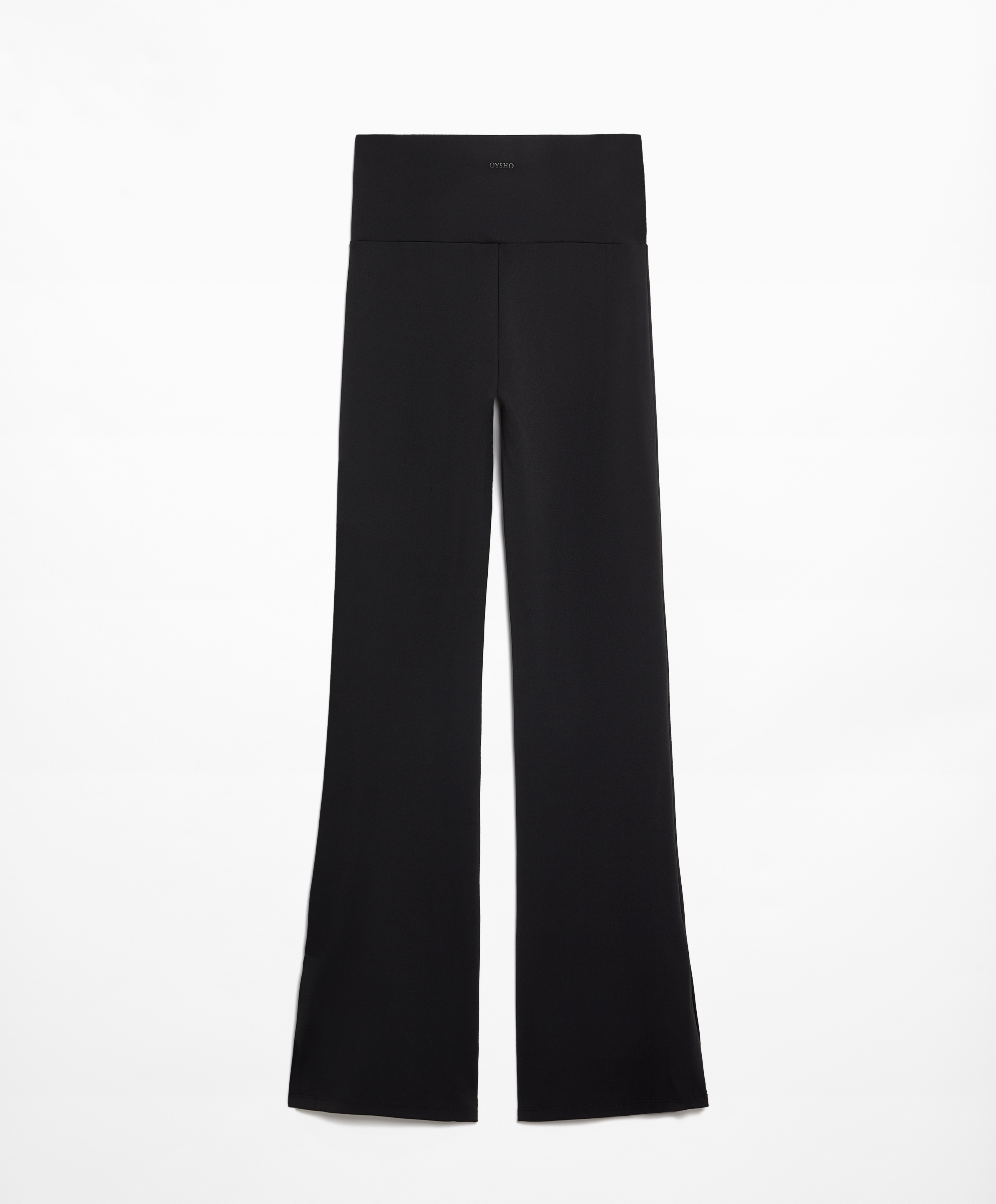 Comfortlux slit flare trousers