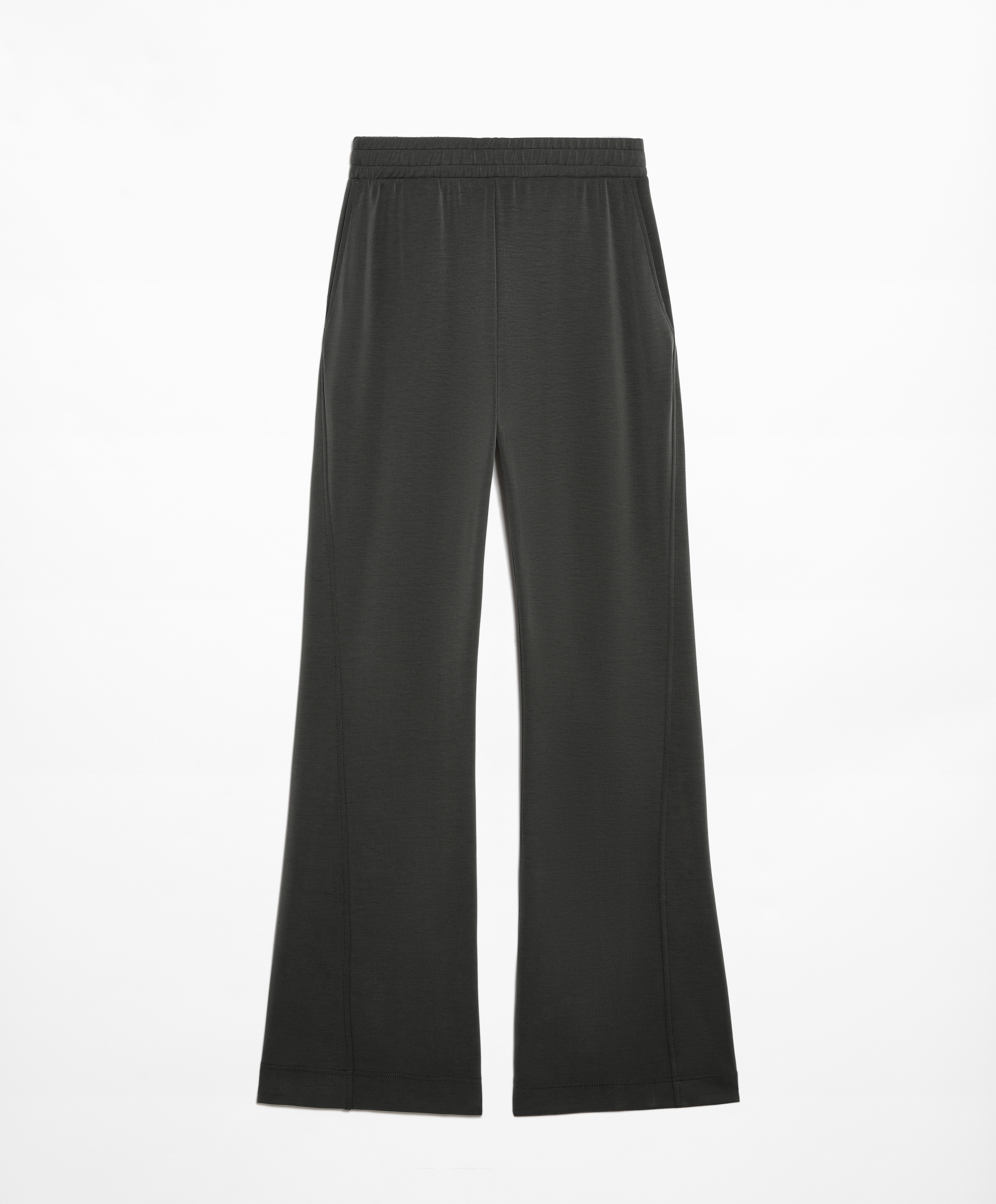 Flare trousers with modal