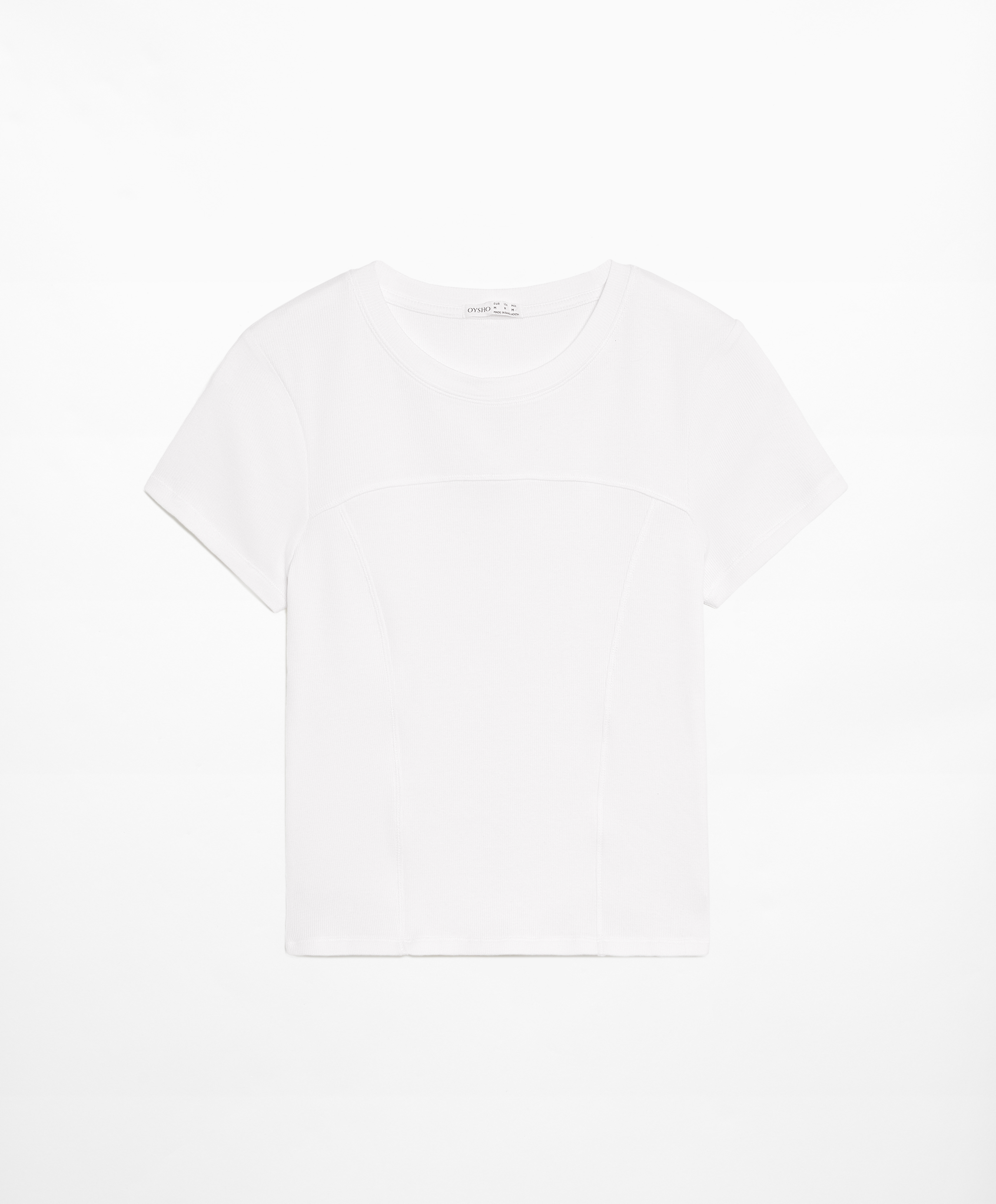 Ribbed short sleeve T-shirt