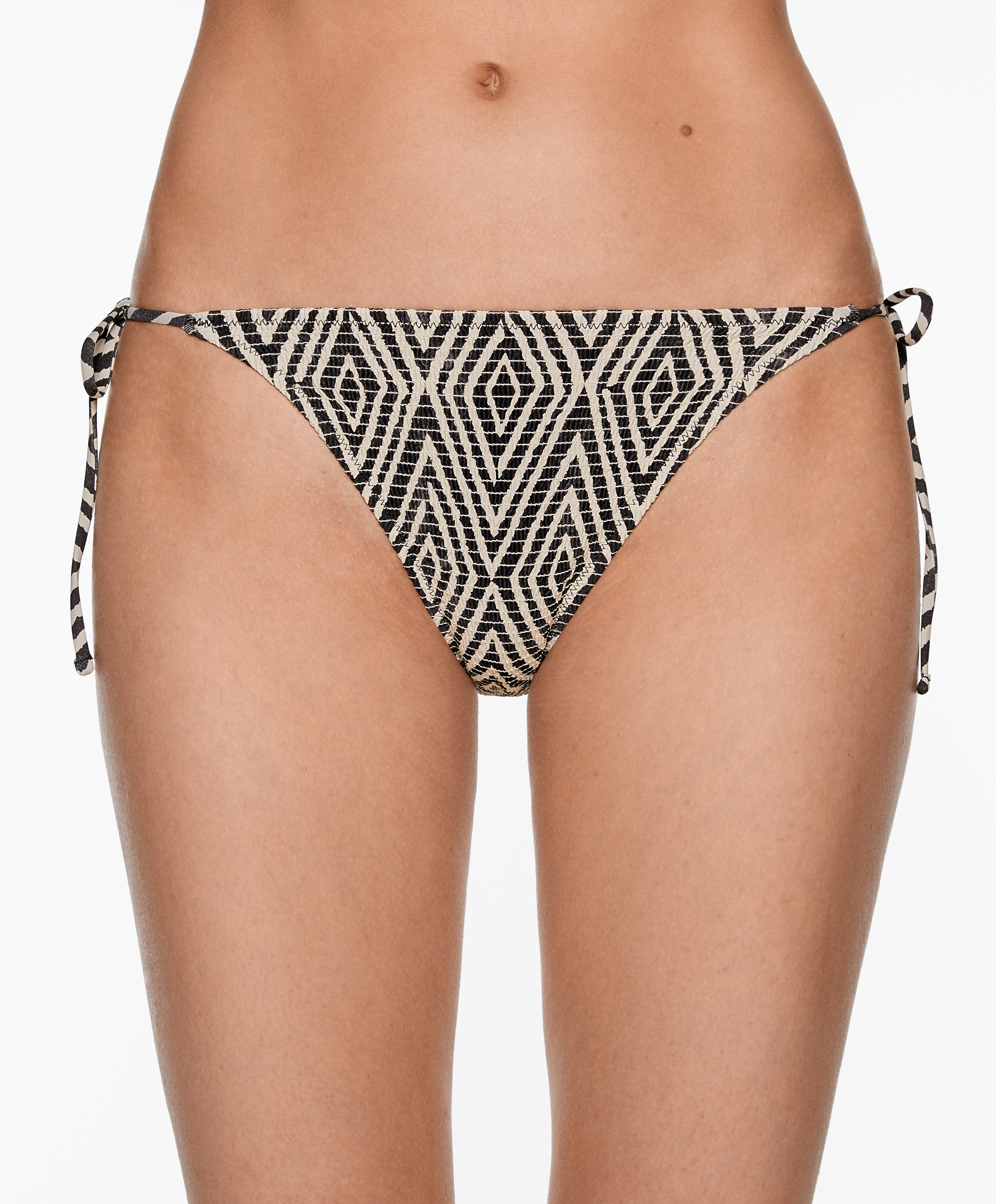 Smock medium-coverage bikini briefs with ties