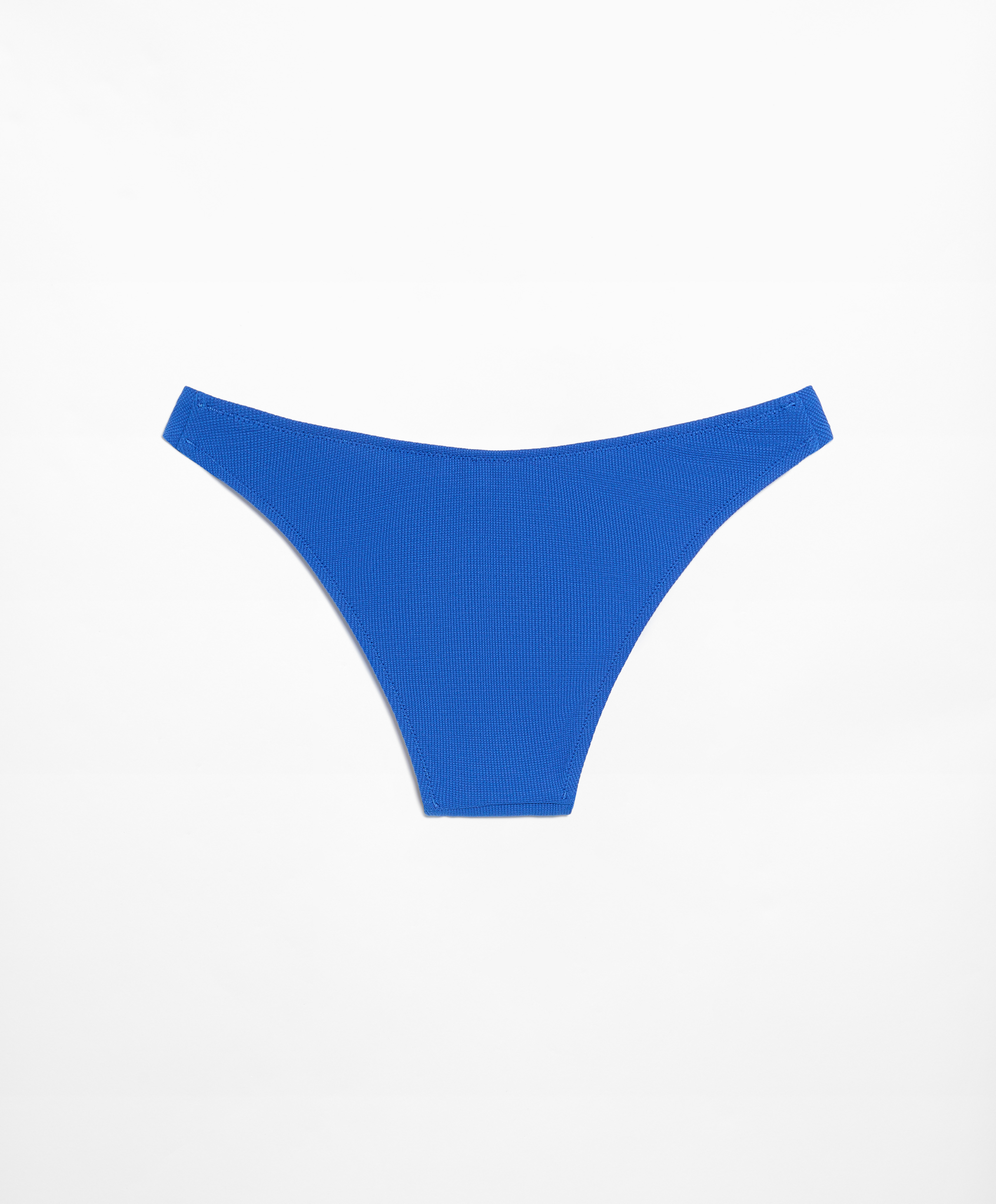 Piqué medium-coverage U-cut bikini briefs