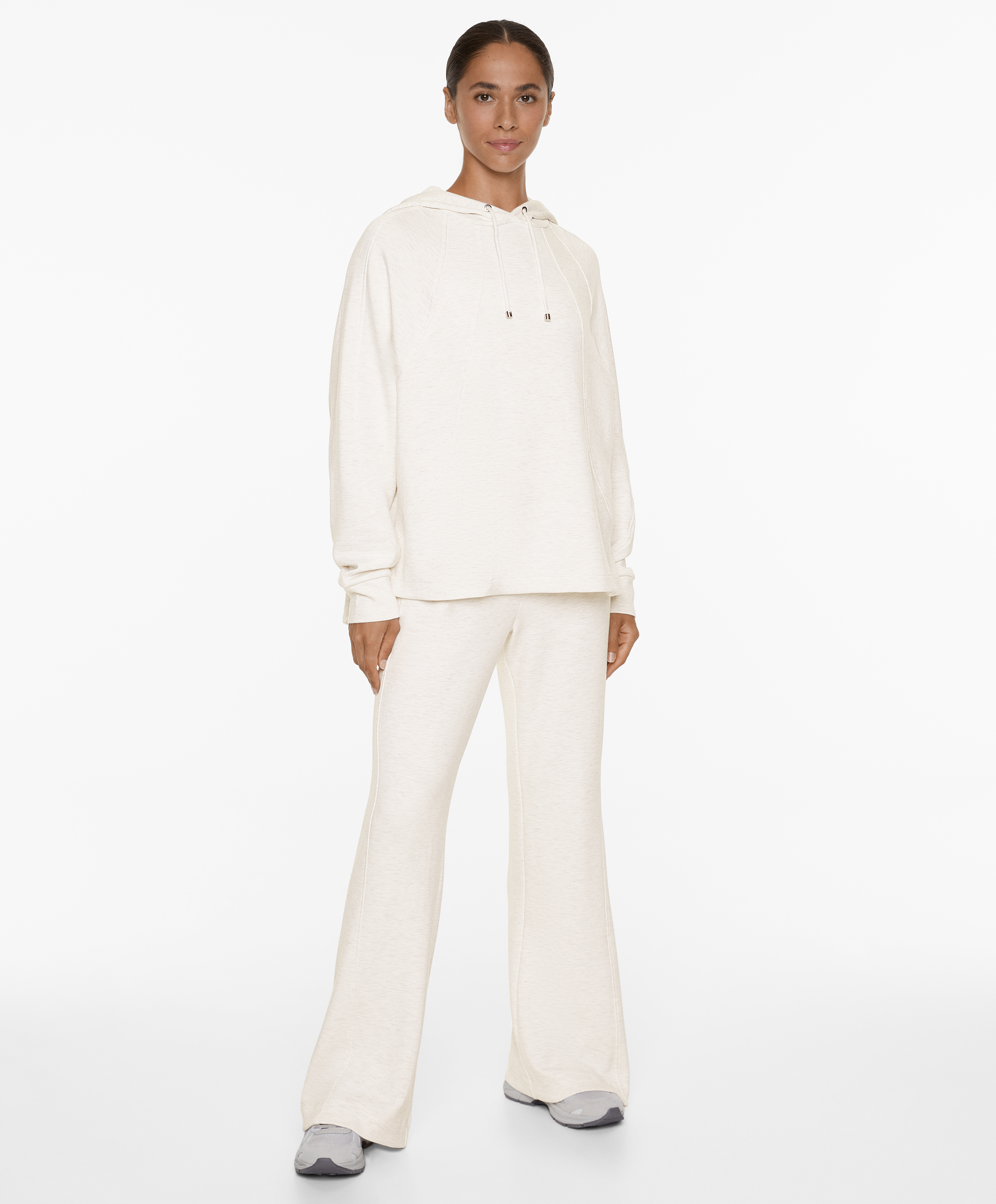 Flare trousers with modal