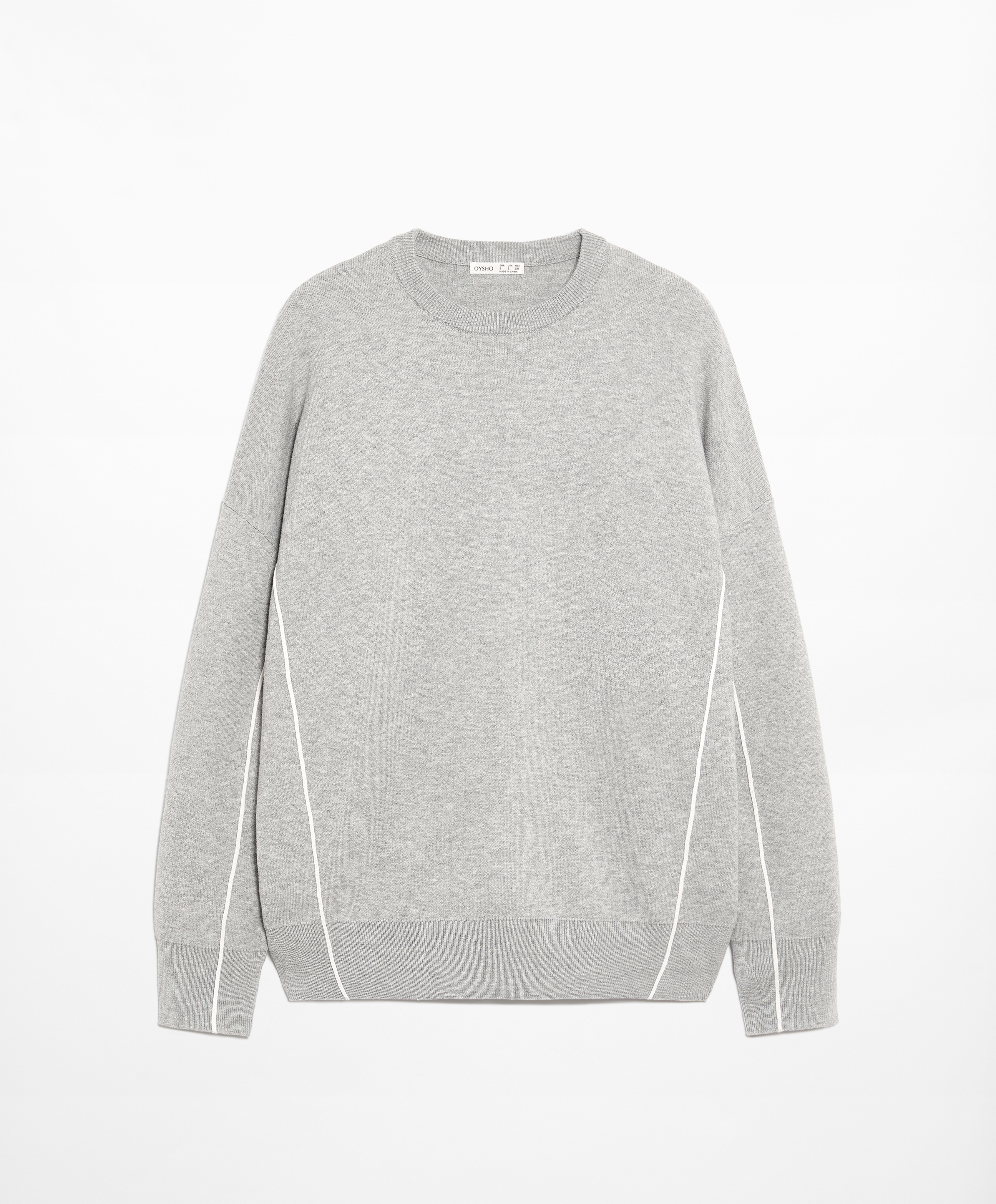 Side piping knit jumper