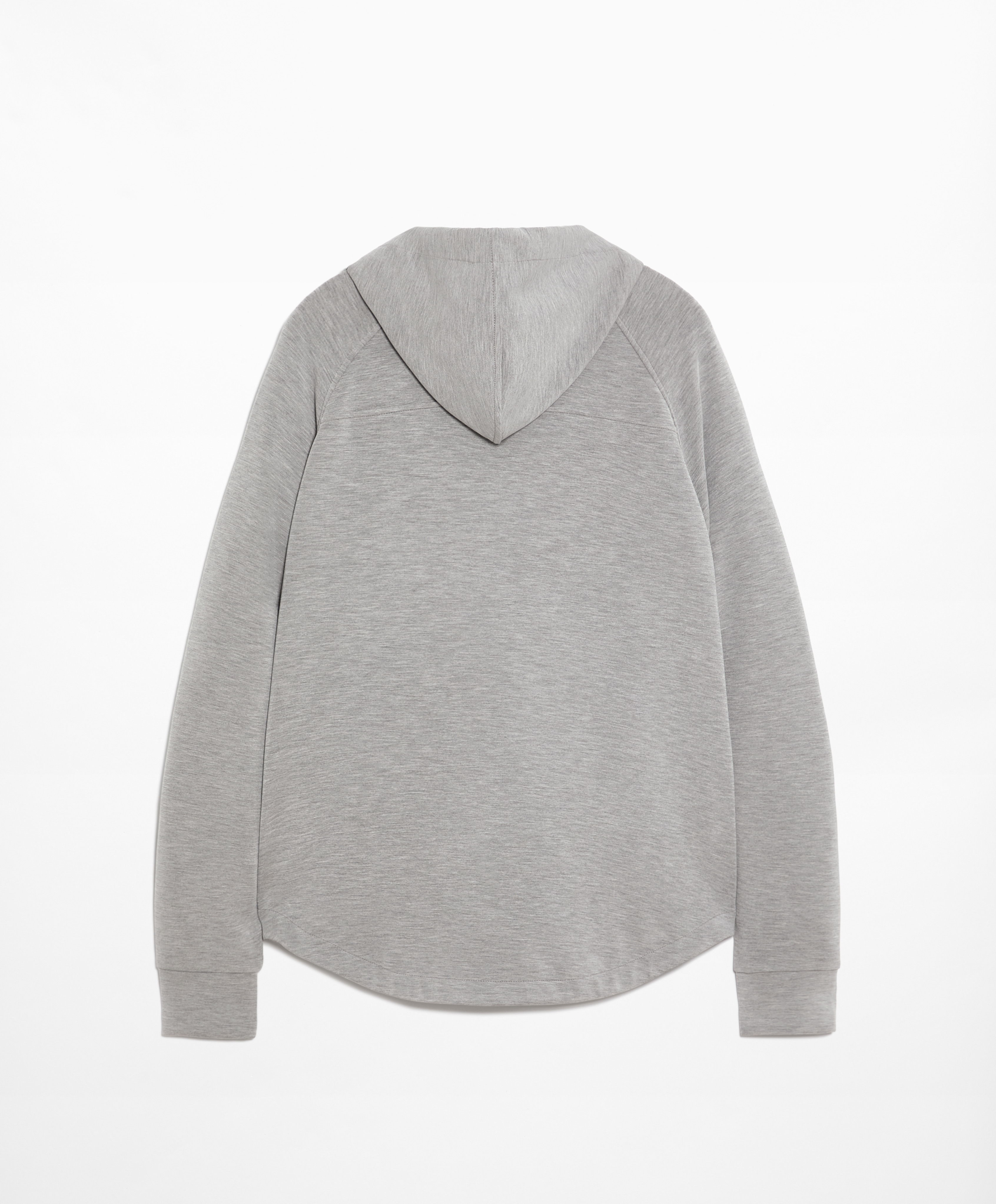 Knit hooded jacket with modal