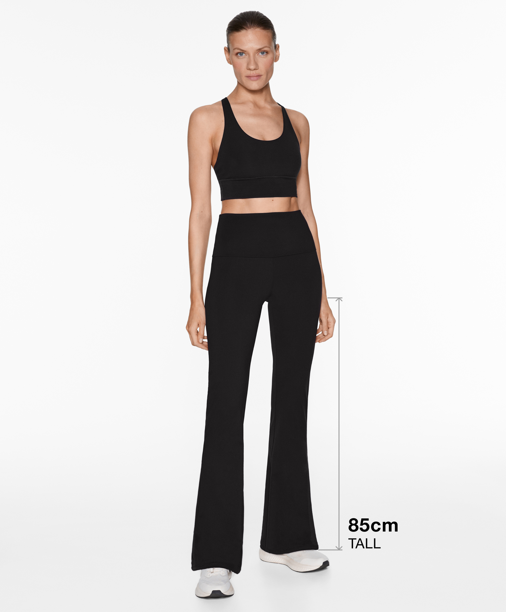 High-rise comfortlux flare trousers