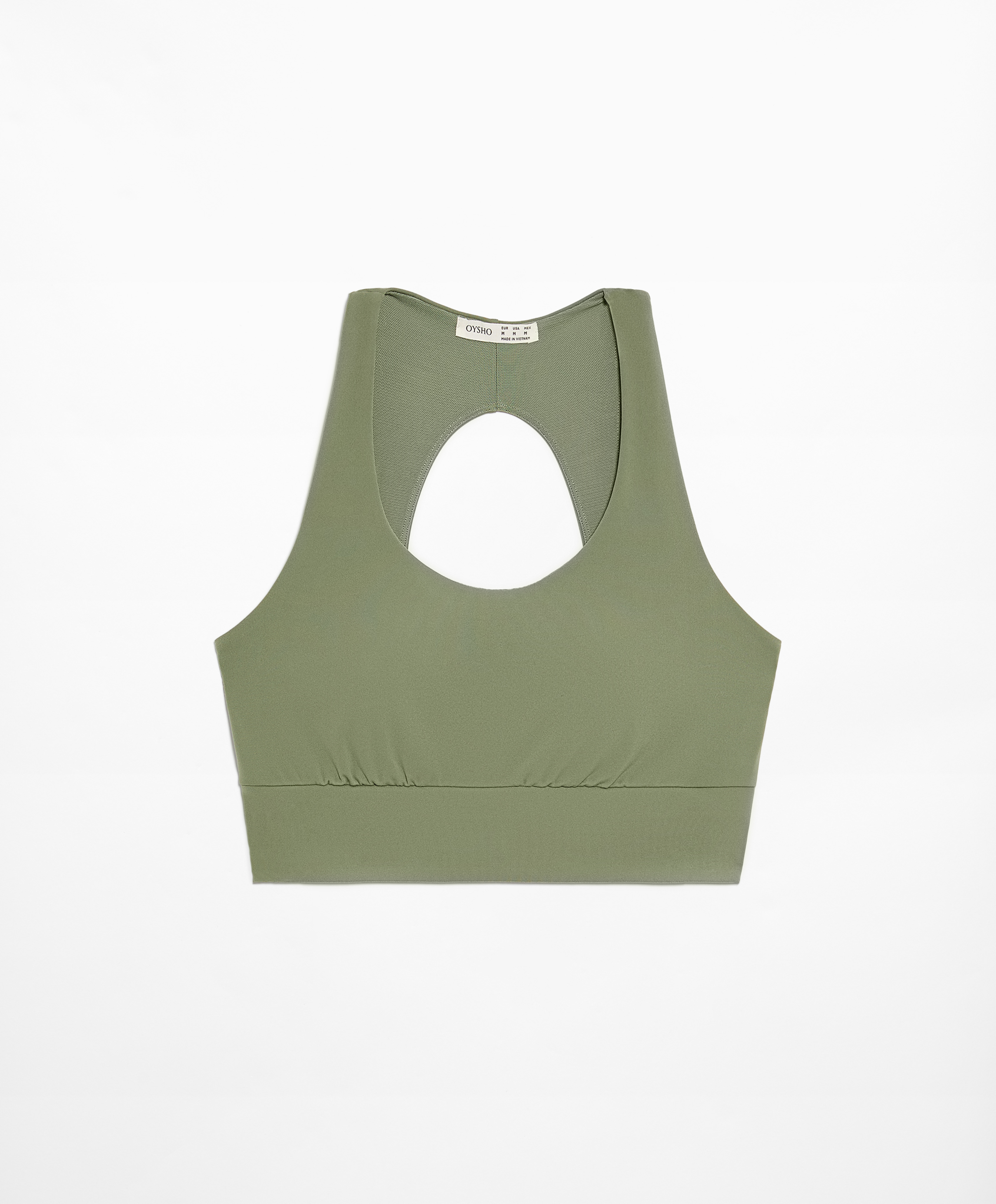 Medium-support comfortlux open-back sports bra with cups