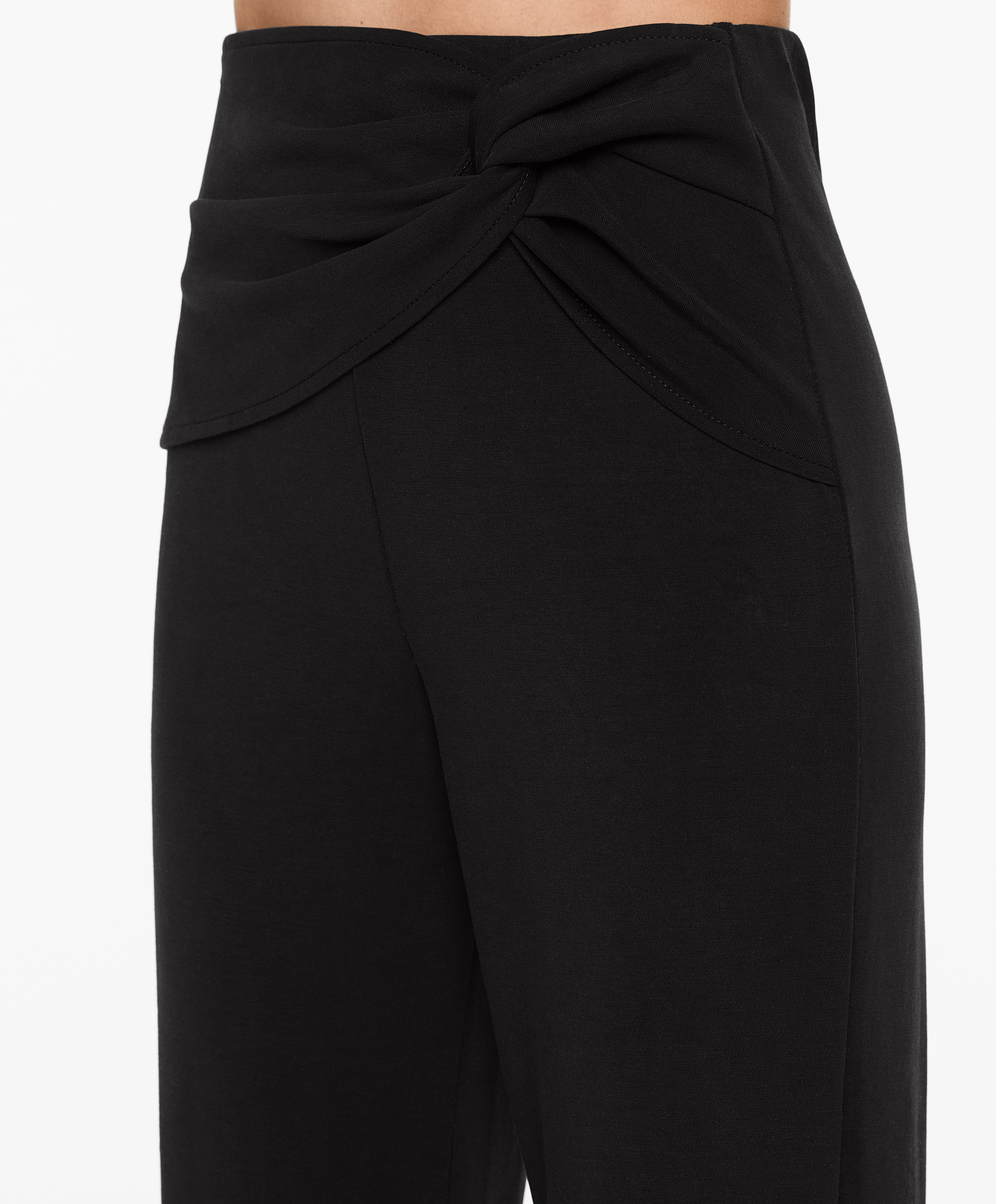 Flare trousers with modal