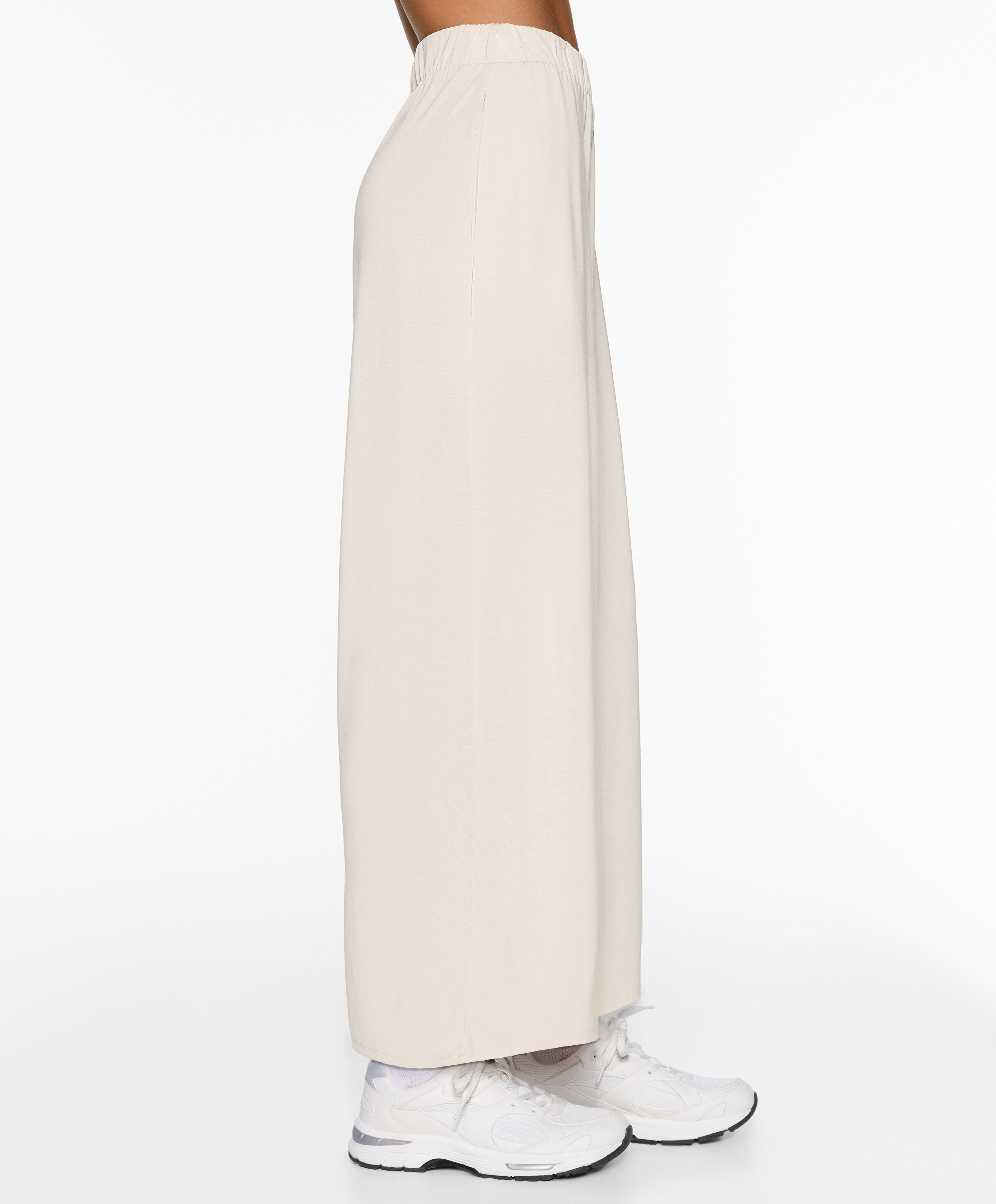 Modal blend crop trousers