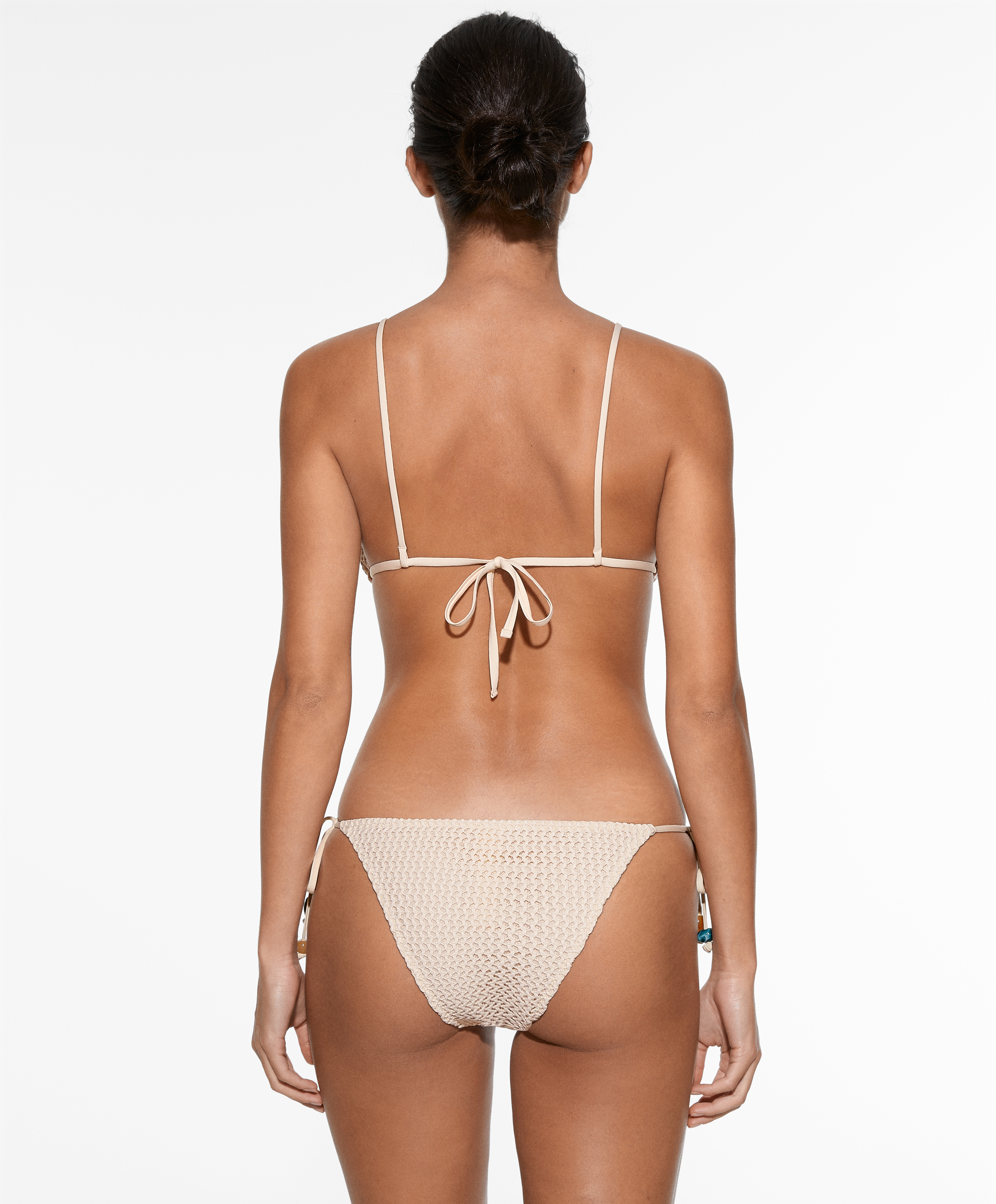 Medium-coverage crochet bikini briefs with ties