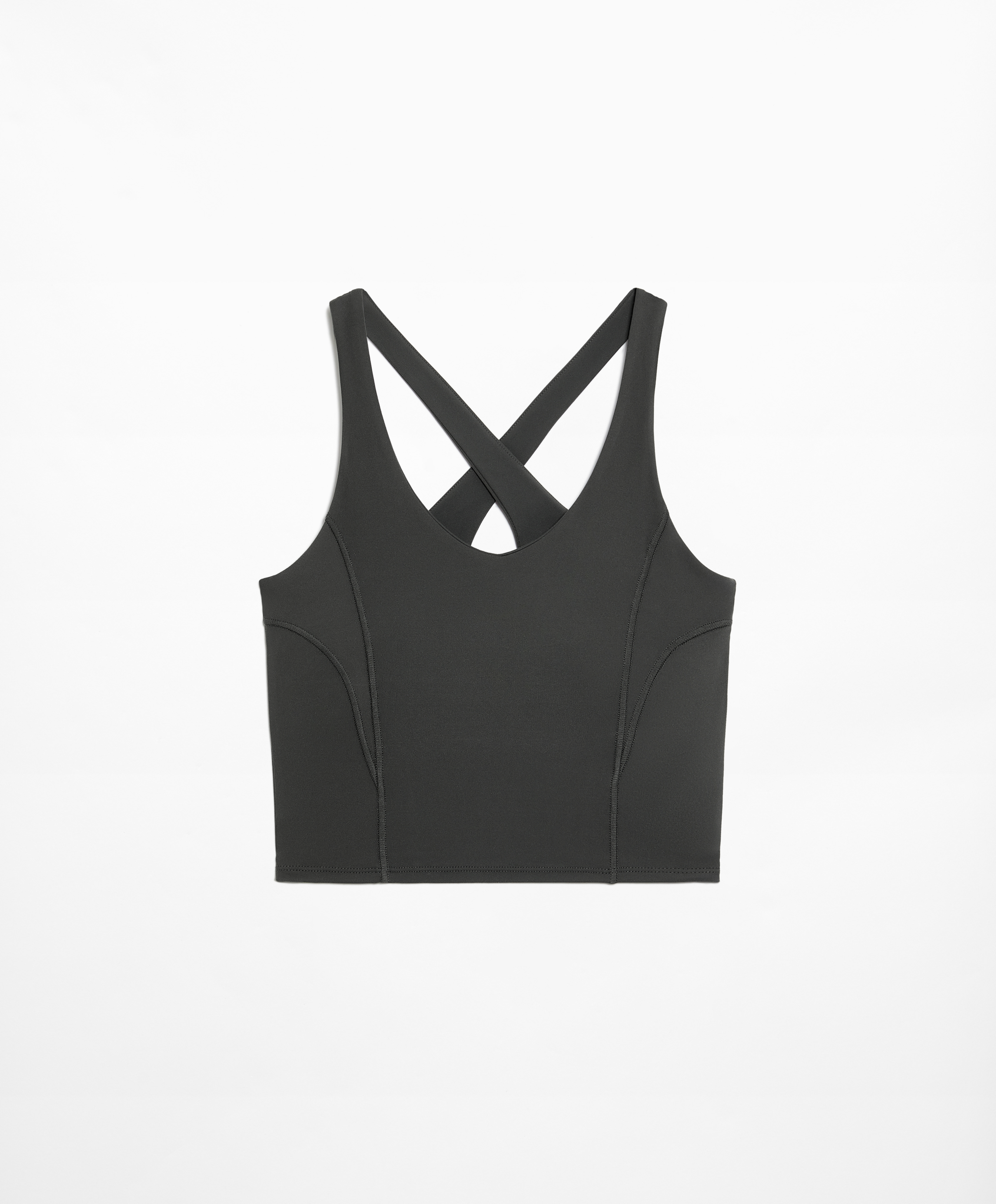 Comfortlux tank top with overlocking detail