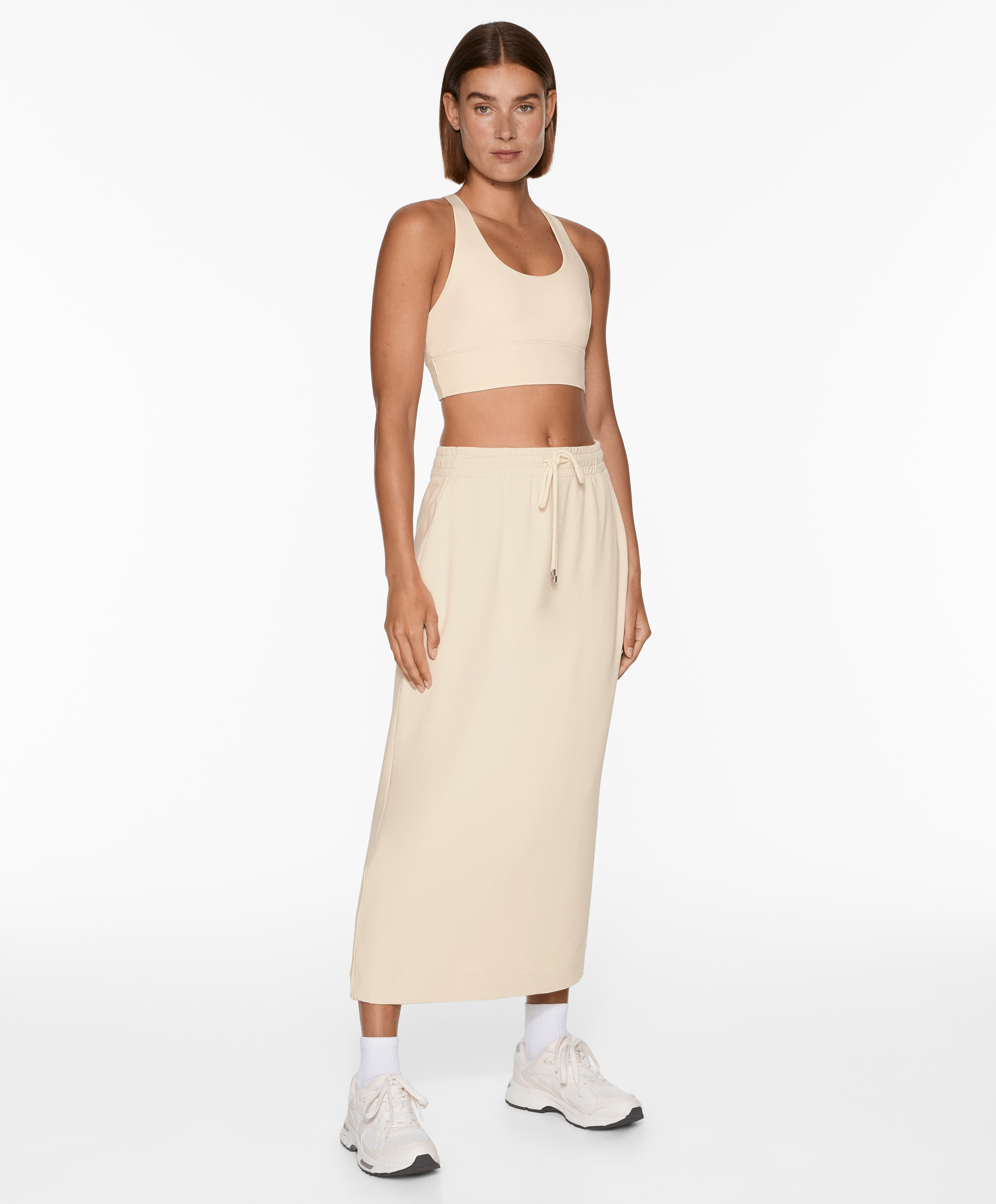 Midi skirt with modal