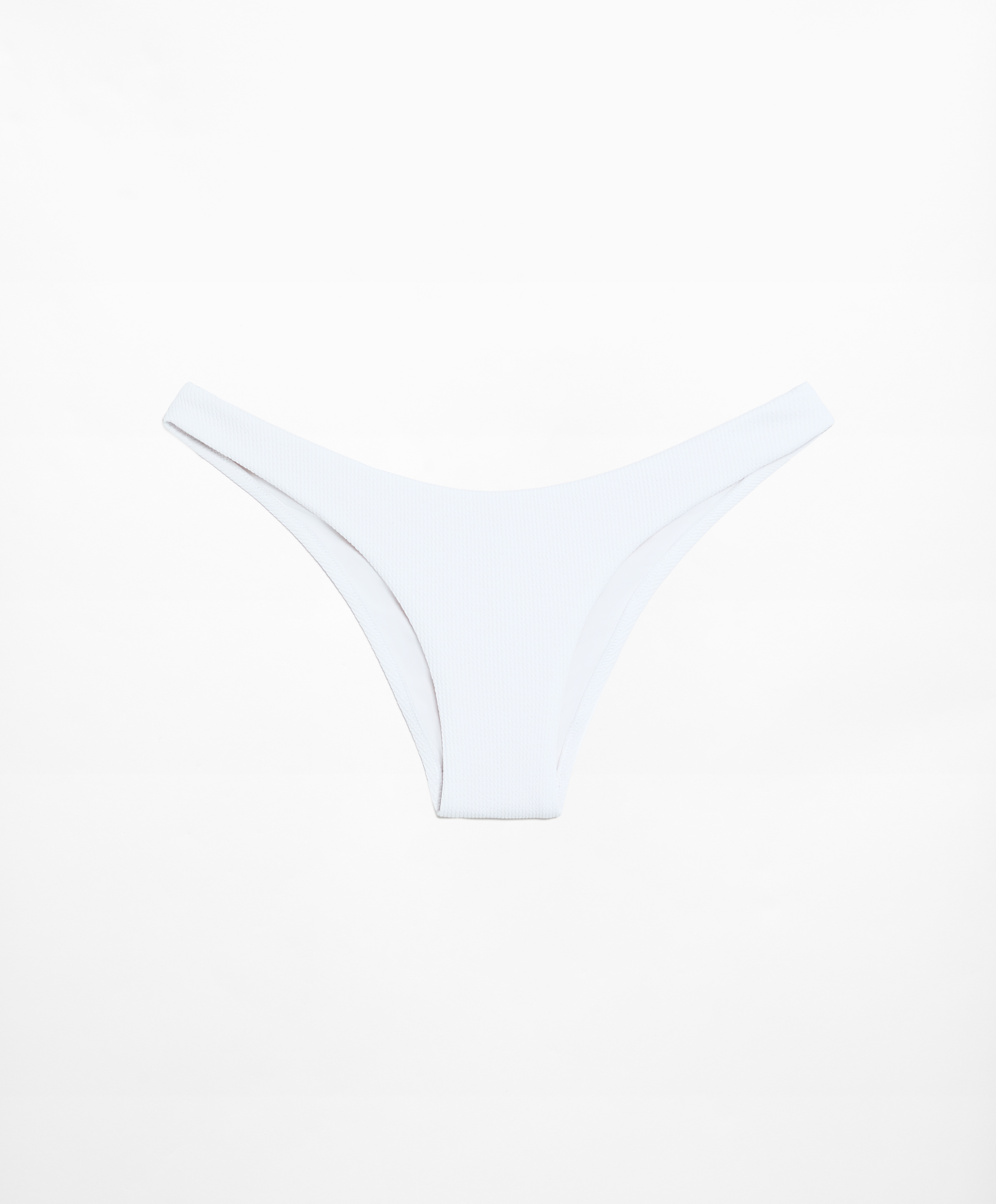 Medium-coverage U-cut rib bikini briefs
