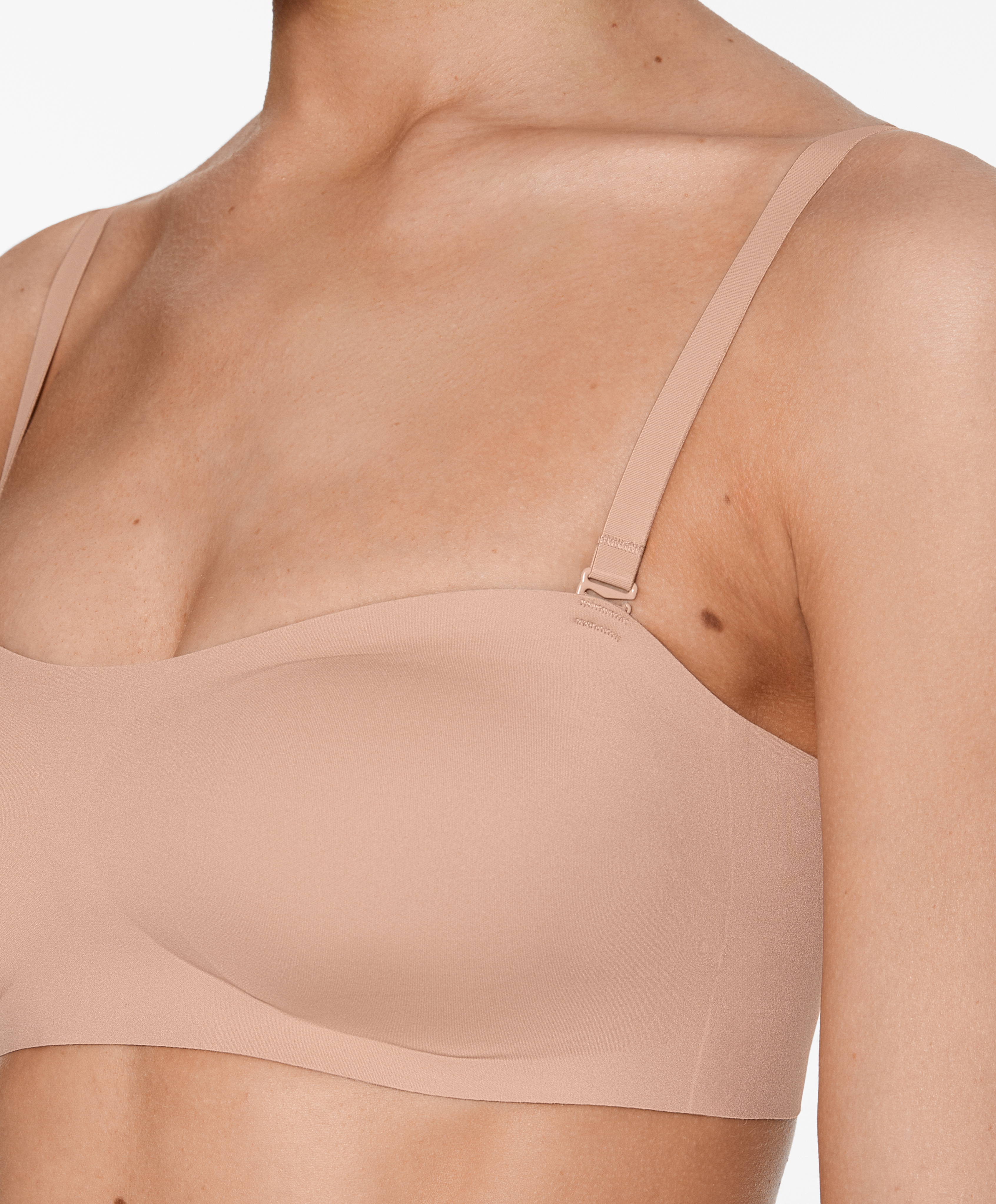 Invisible laser-cut bandeau bra