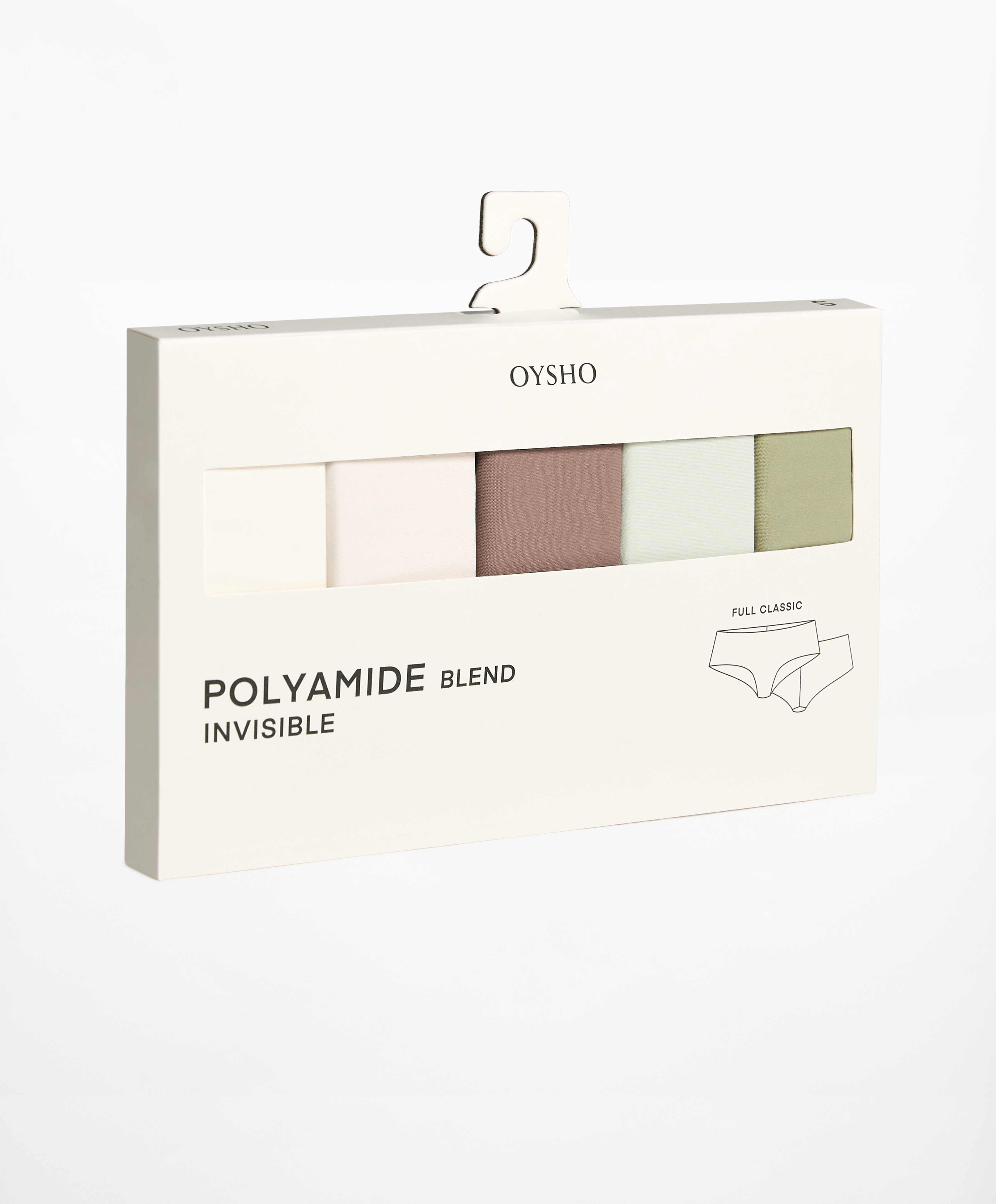 5 laser-cut polyamide blend full classic briefs