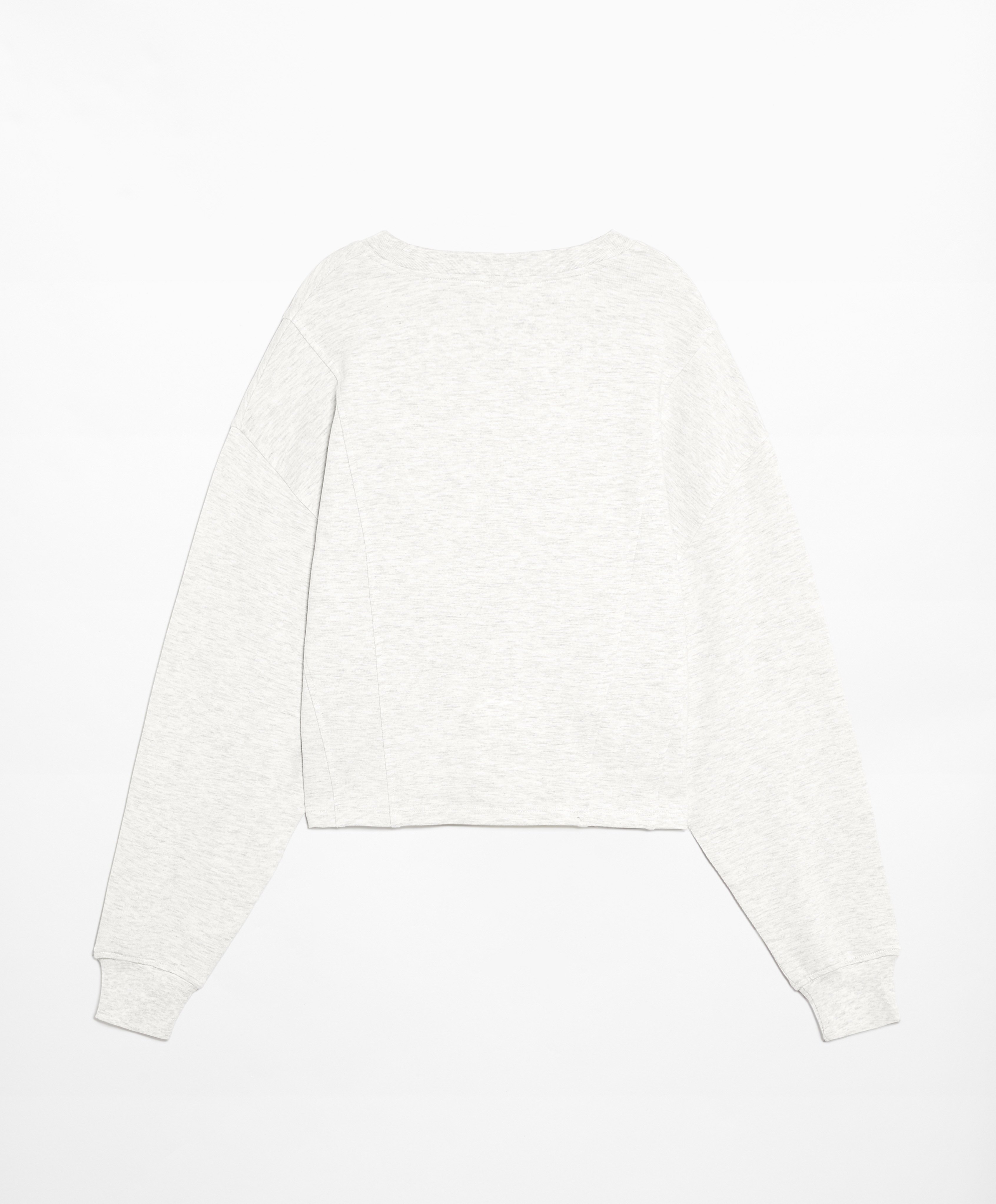 Sweatshirt with cotton and modal blend