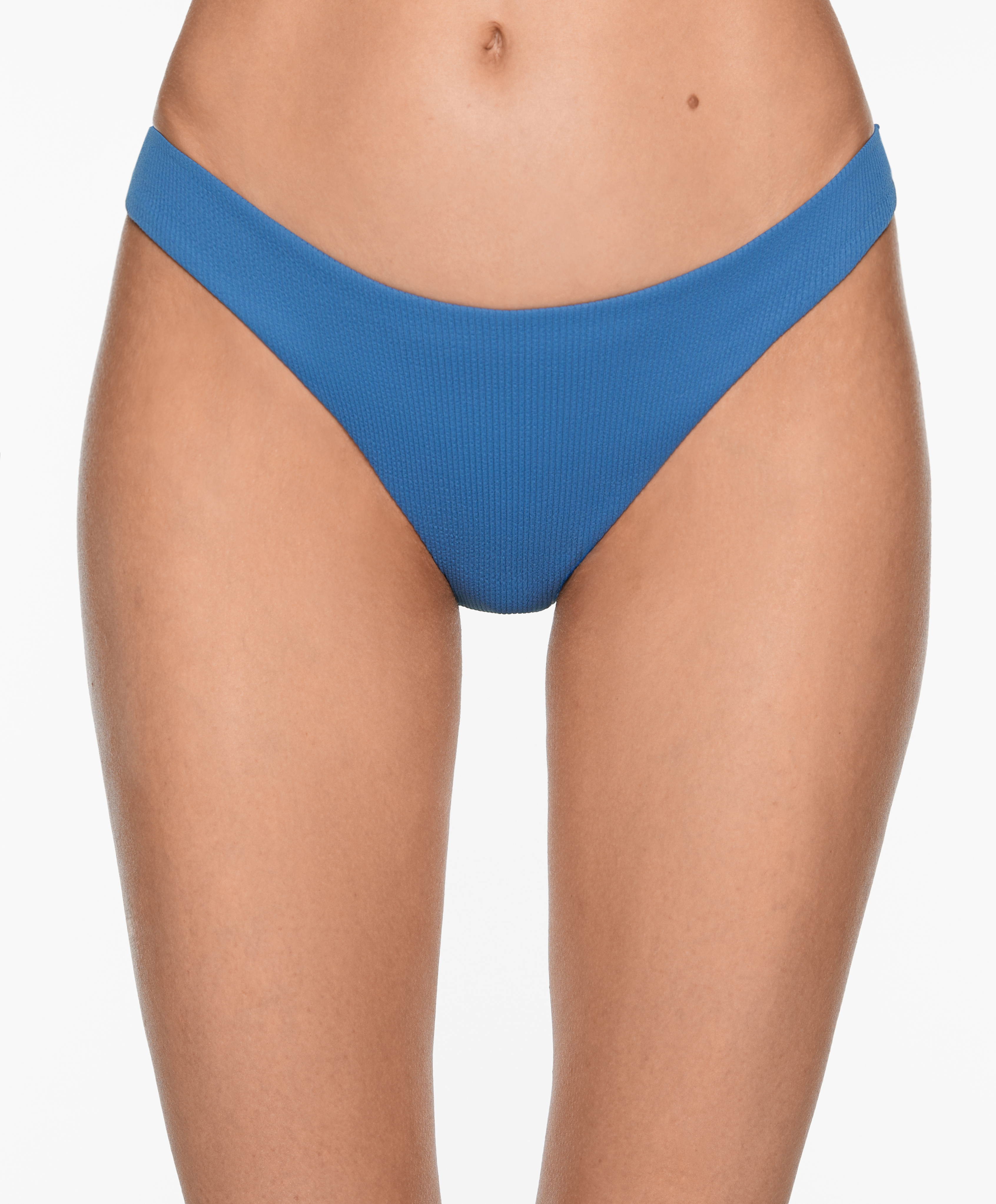 Medium-coverage U-cut rib bikini briefs