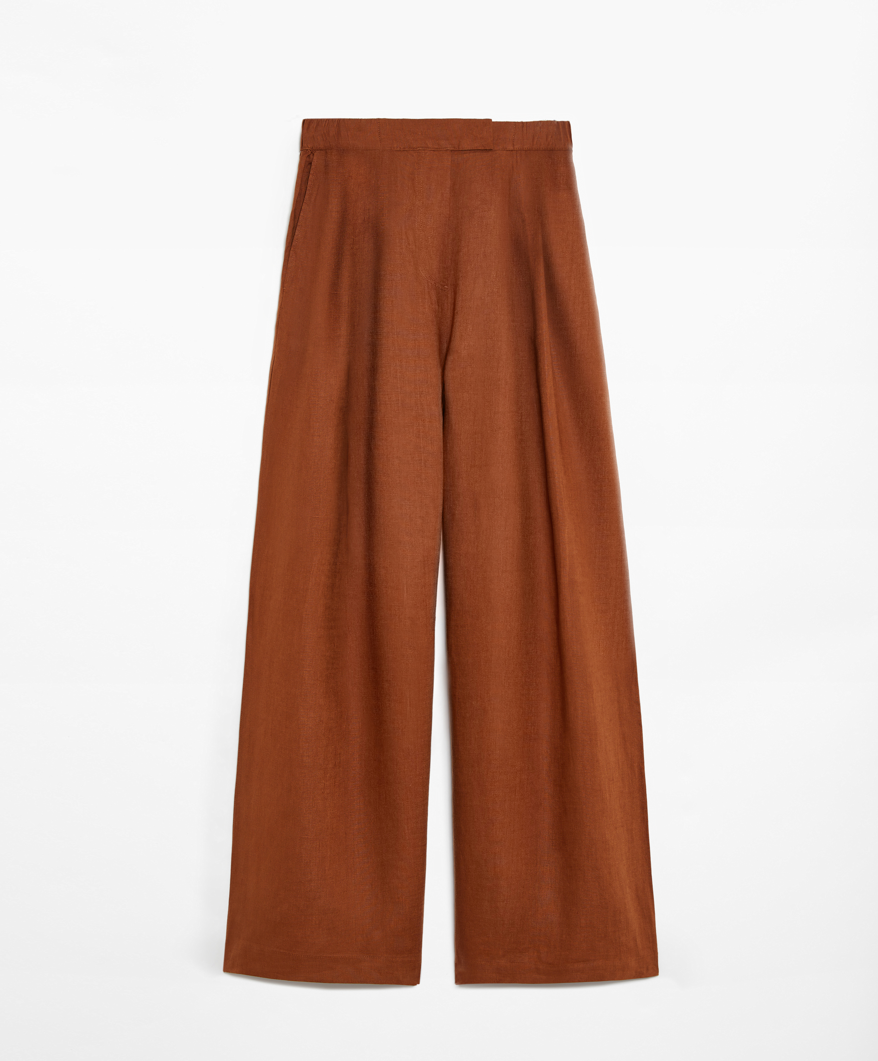 Tailored-fit 100% linen trousers