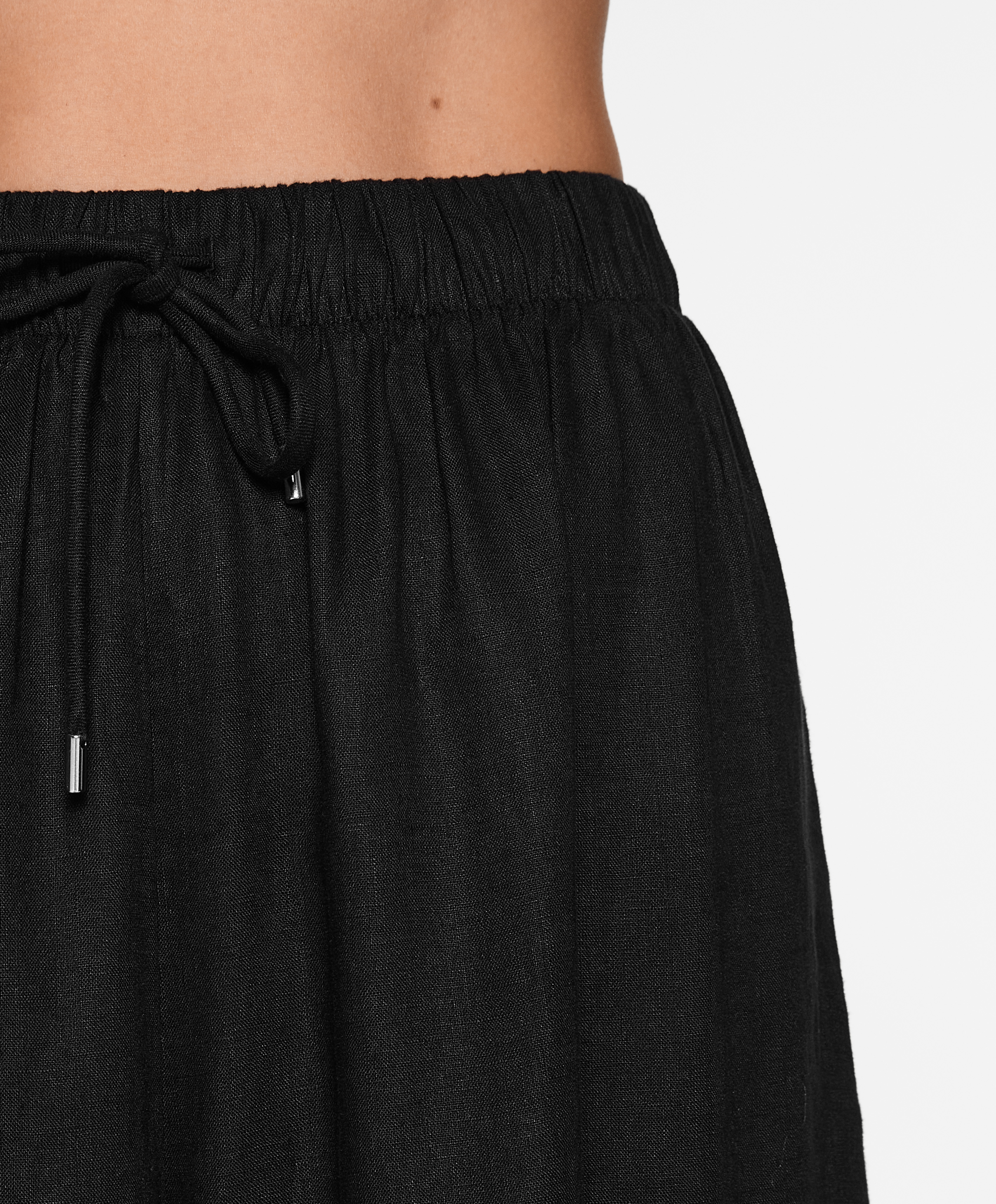 Straight cut 100% linen trousers