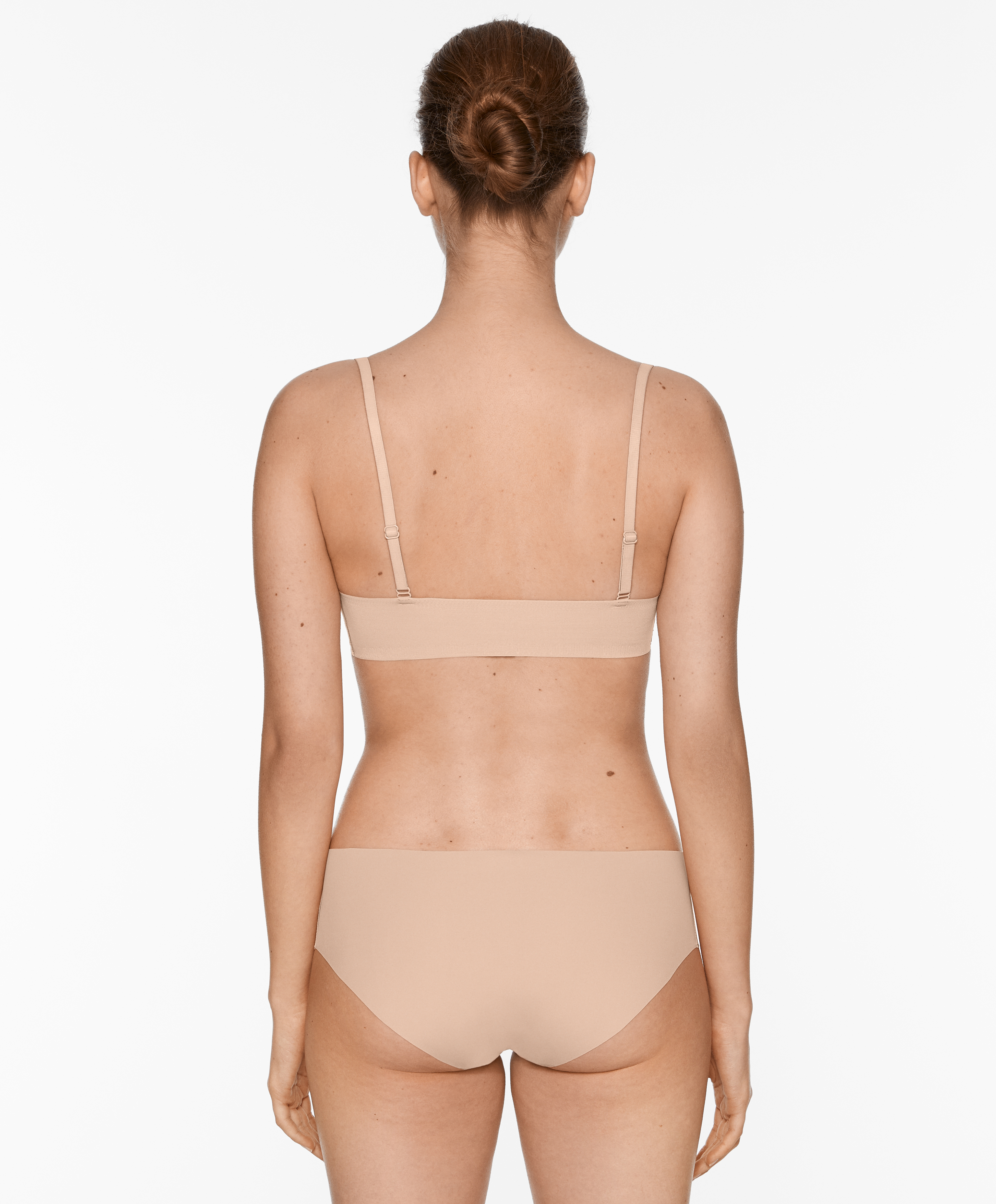 Invisible laser-cut bra top